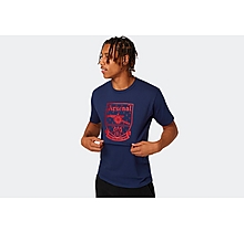 Arsenal Retro Navy Crest T-Shirt