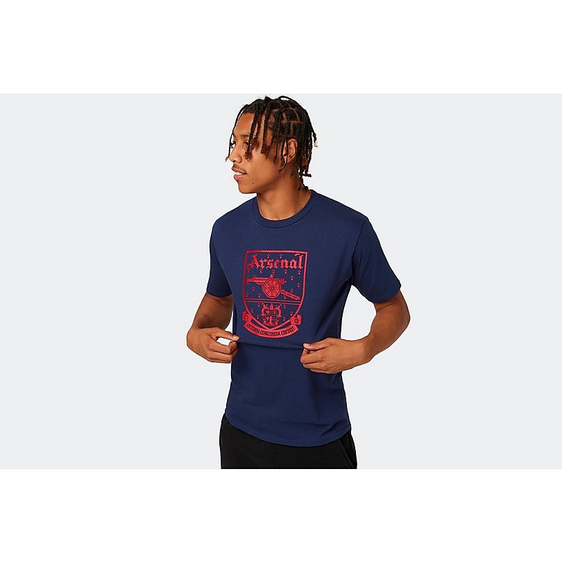 Arsenal Retro Navy Crest T-Shirt | Official Online Store