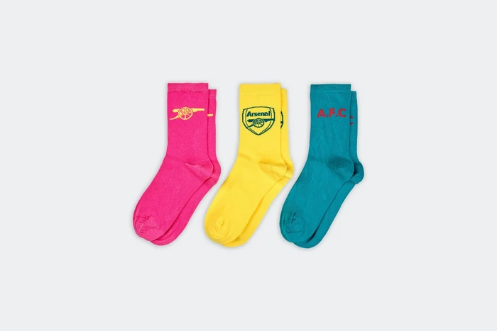 Arsenal Womens 3 Pack Pop Socks