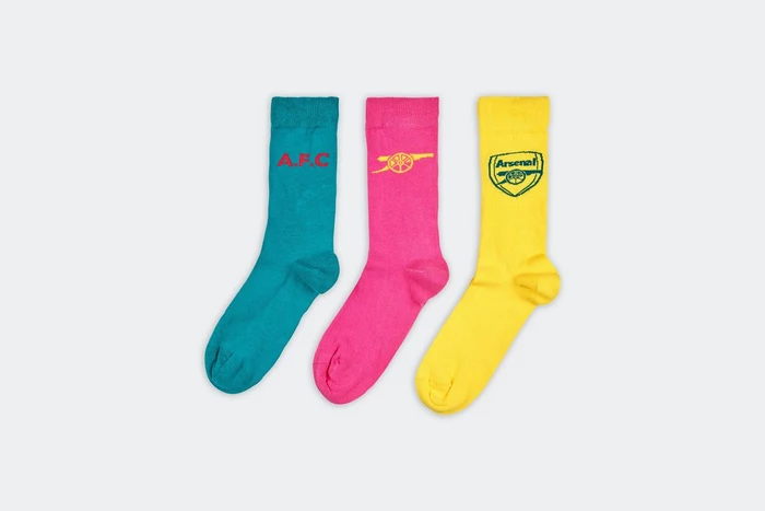 Arsenal Mens 3 Pack Pop Socks