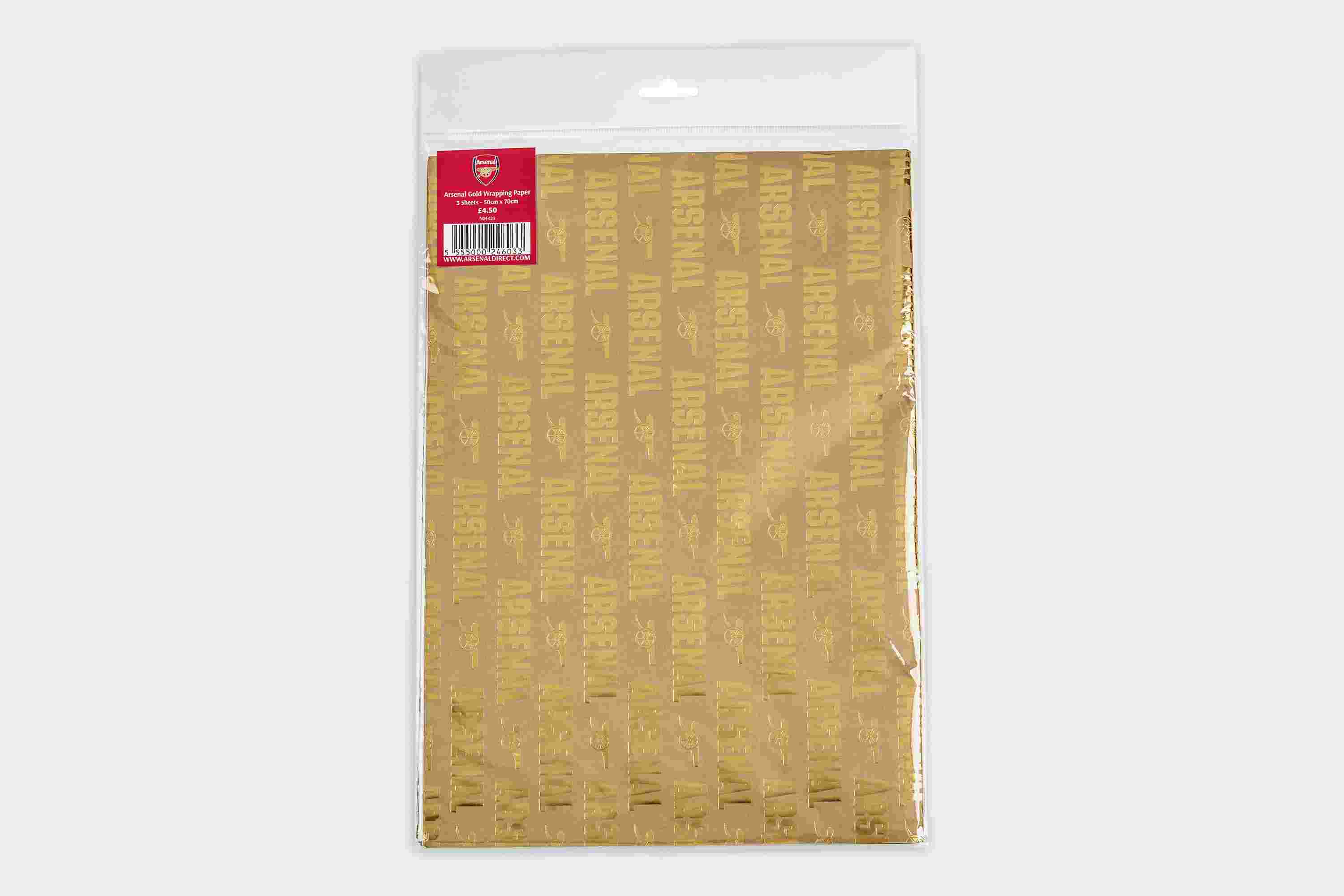 Arsenal Gold Wrapping Paper