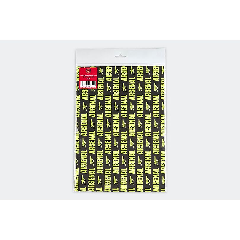 Arsenal Yellow and Black Wrapping Paper