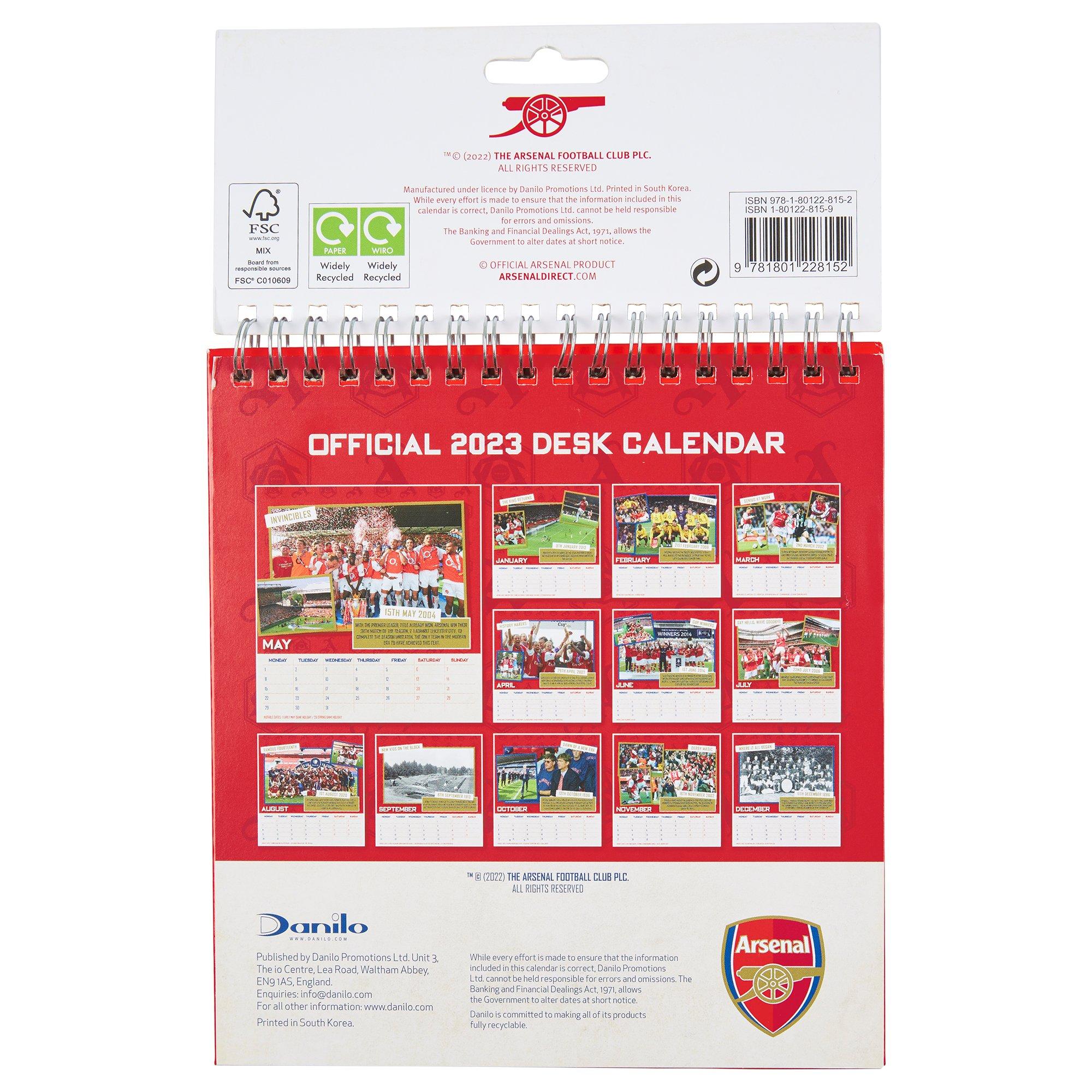 Arsenal 2023 Official Calendar