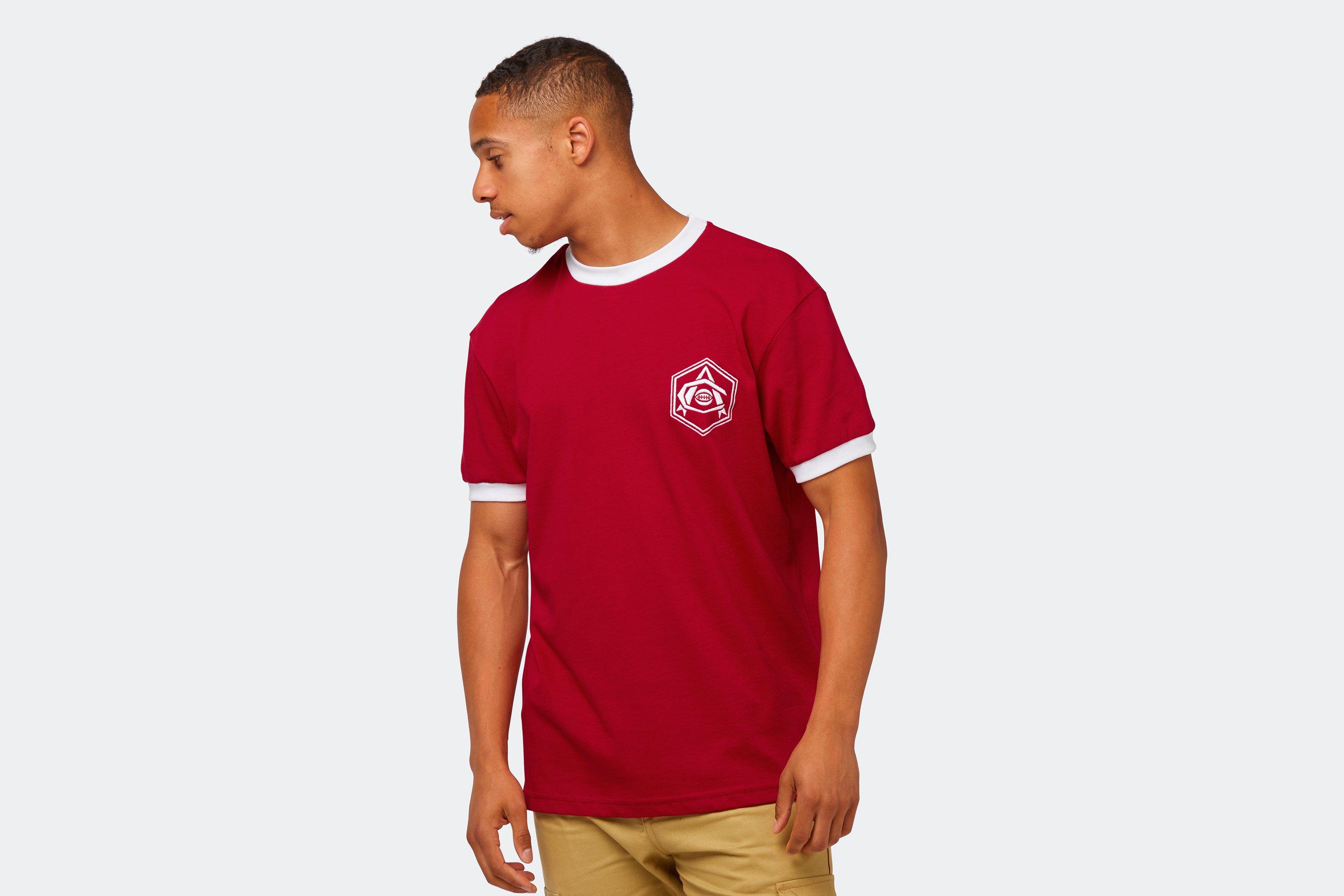 Arsenal Retro Red Art Deco Crest T-Shirt