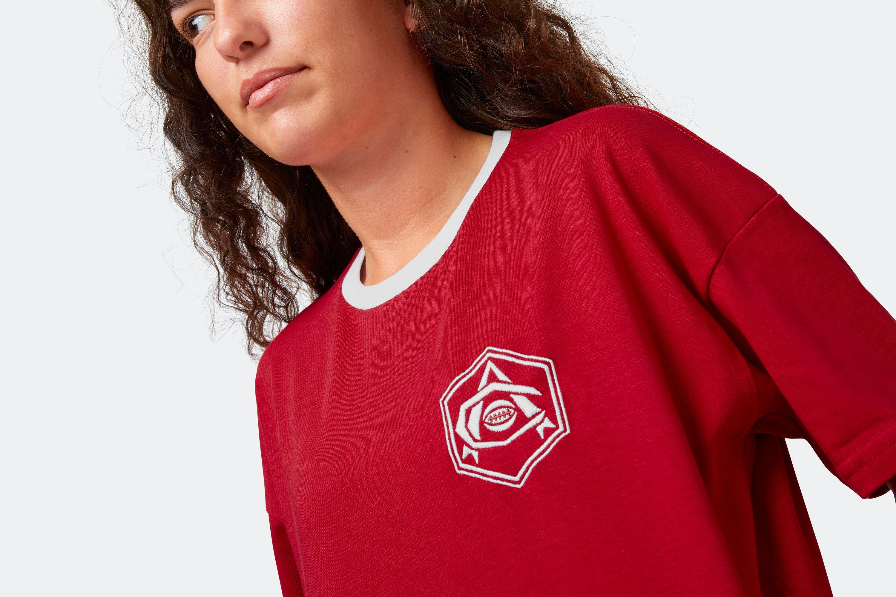 Arsenal Womens Retro Art Deco Crest T-Shirt | Official Online Store