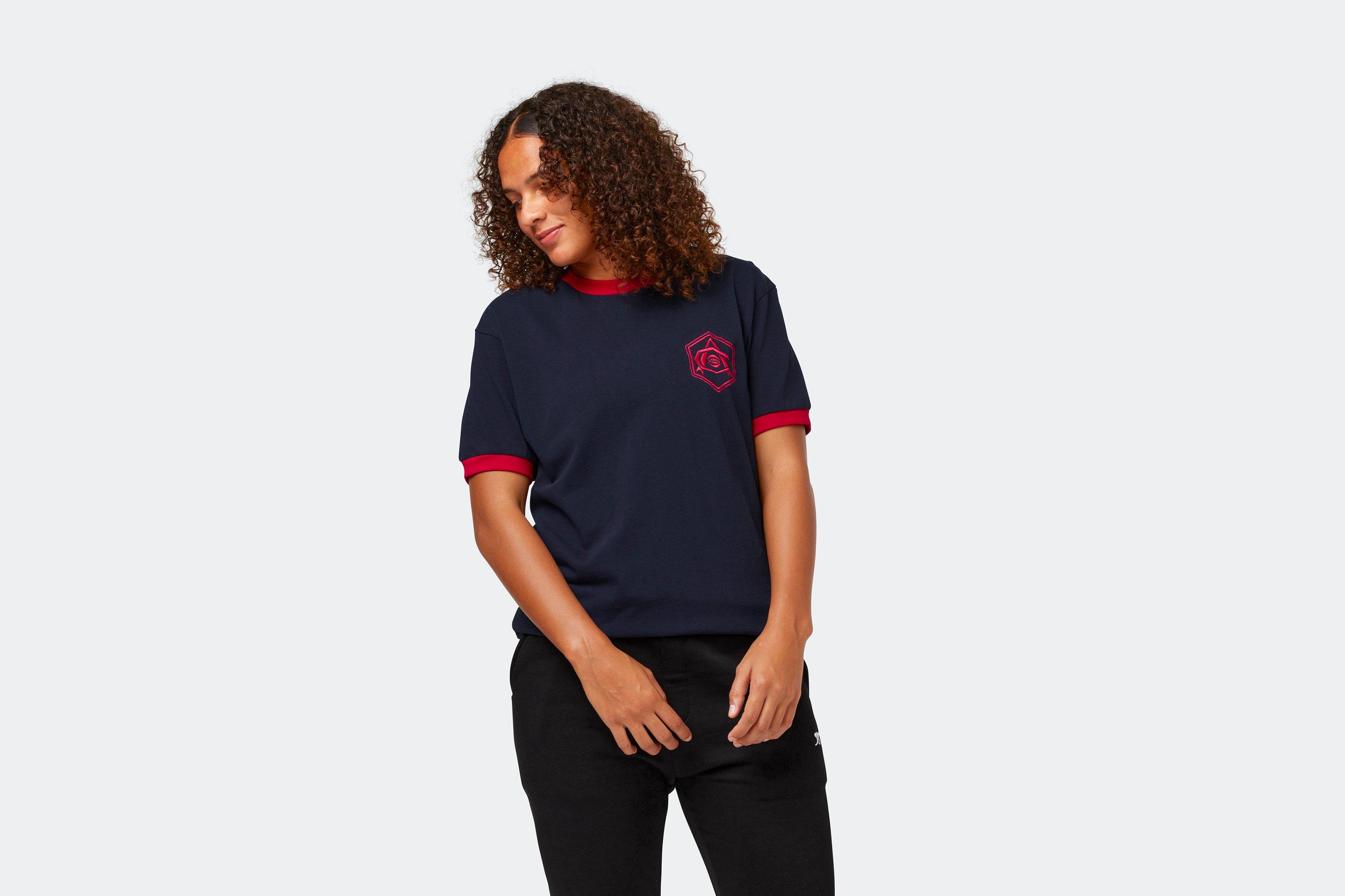 Arsenal Retro Navy Art Deco Crest T-Shirt