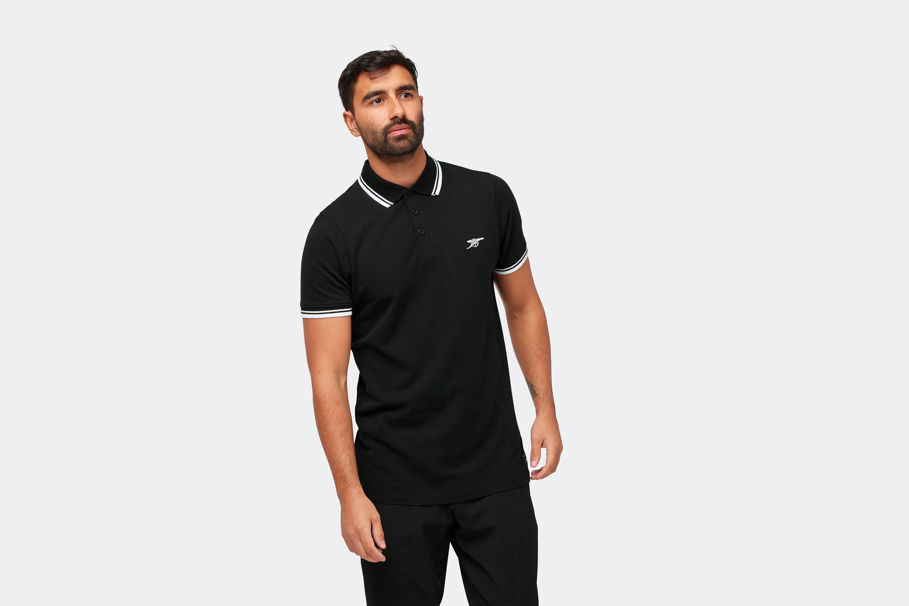 Arsenal 1886 Black Cannon Polo Shirt