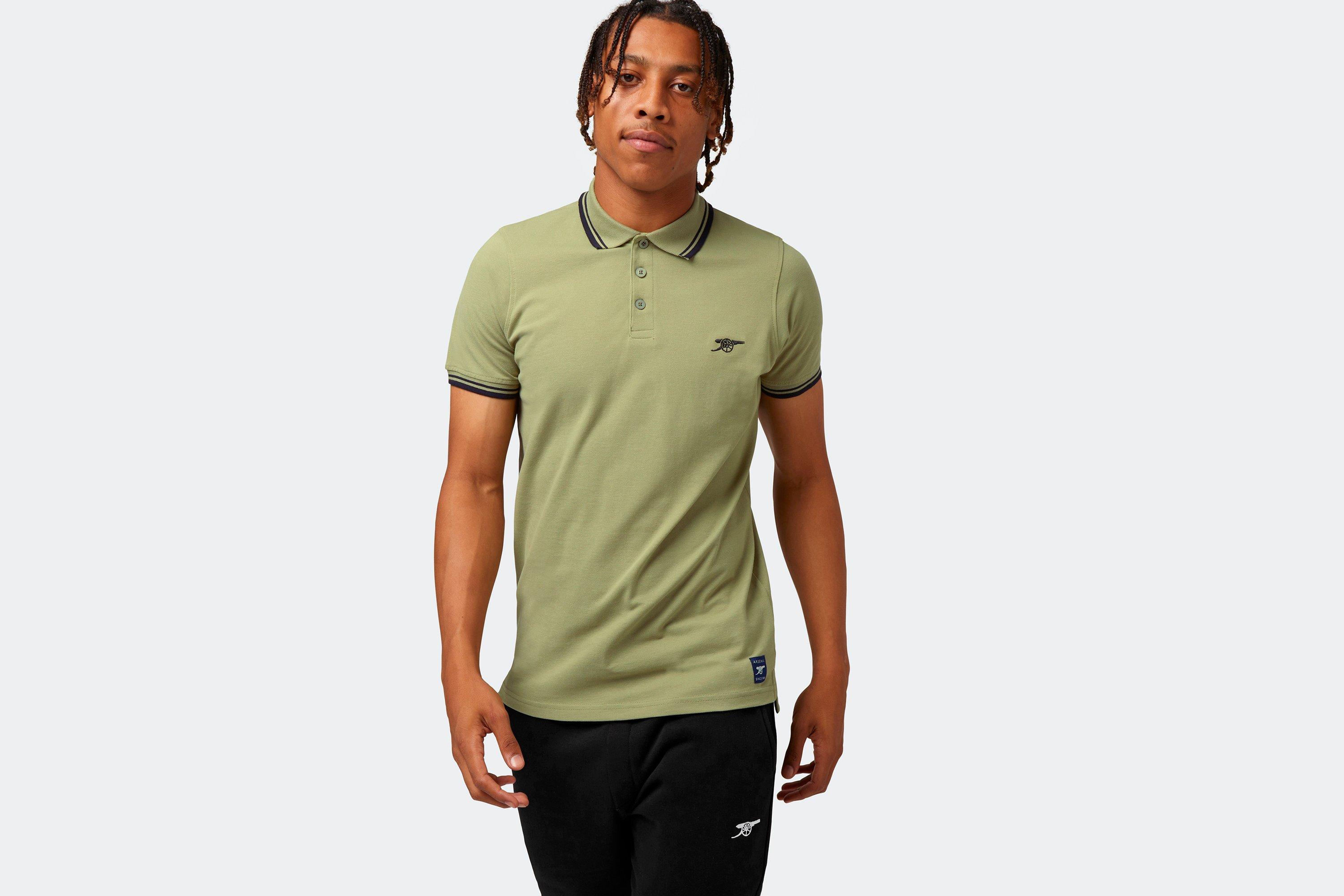 Arsenal 1886 Khaki Cannon Polo Shirt | Official Online Store