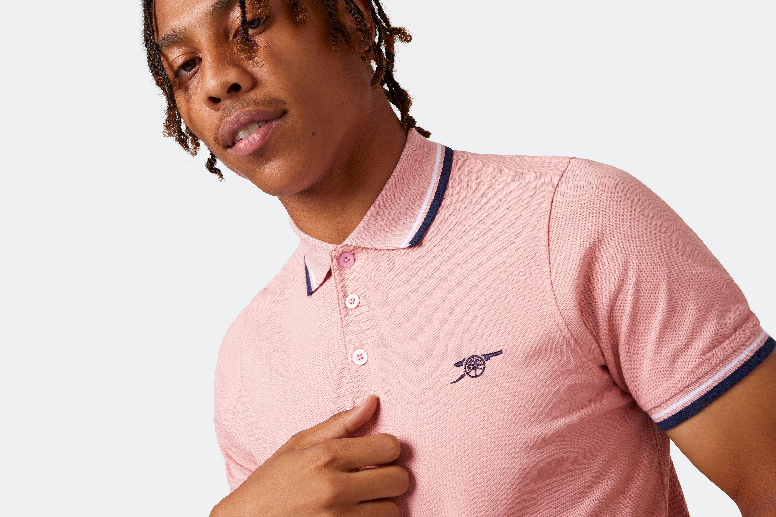 Arsenal 1886 Pink Cannon Polo Shirt Official Online Store