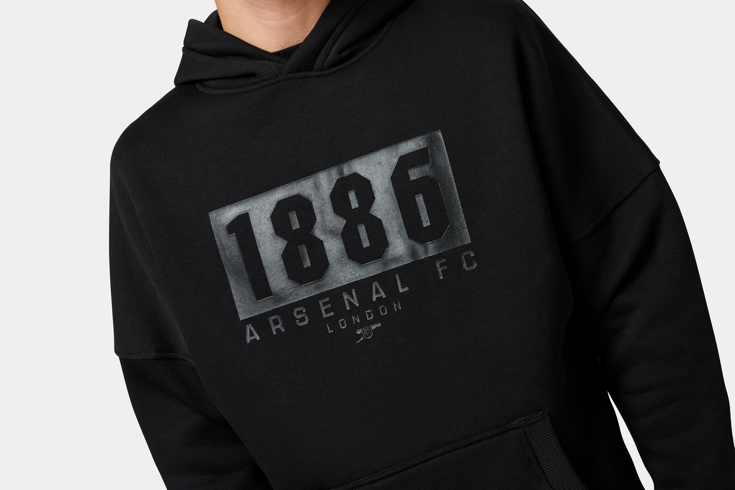 Arsenal 1886 Black Box Print Hoodie Official Online Store