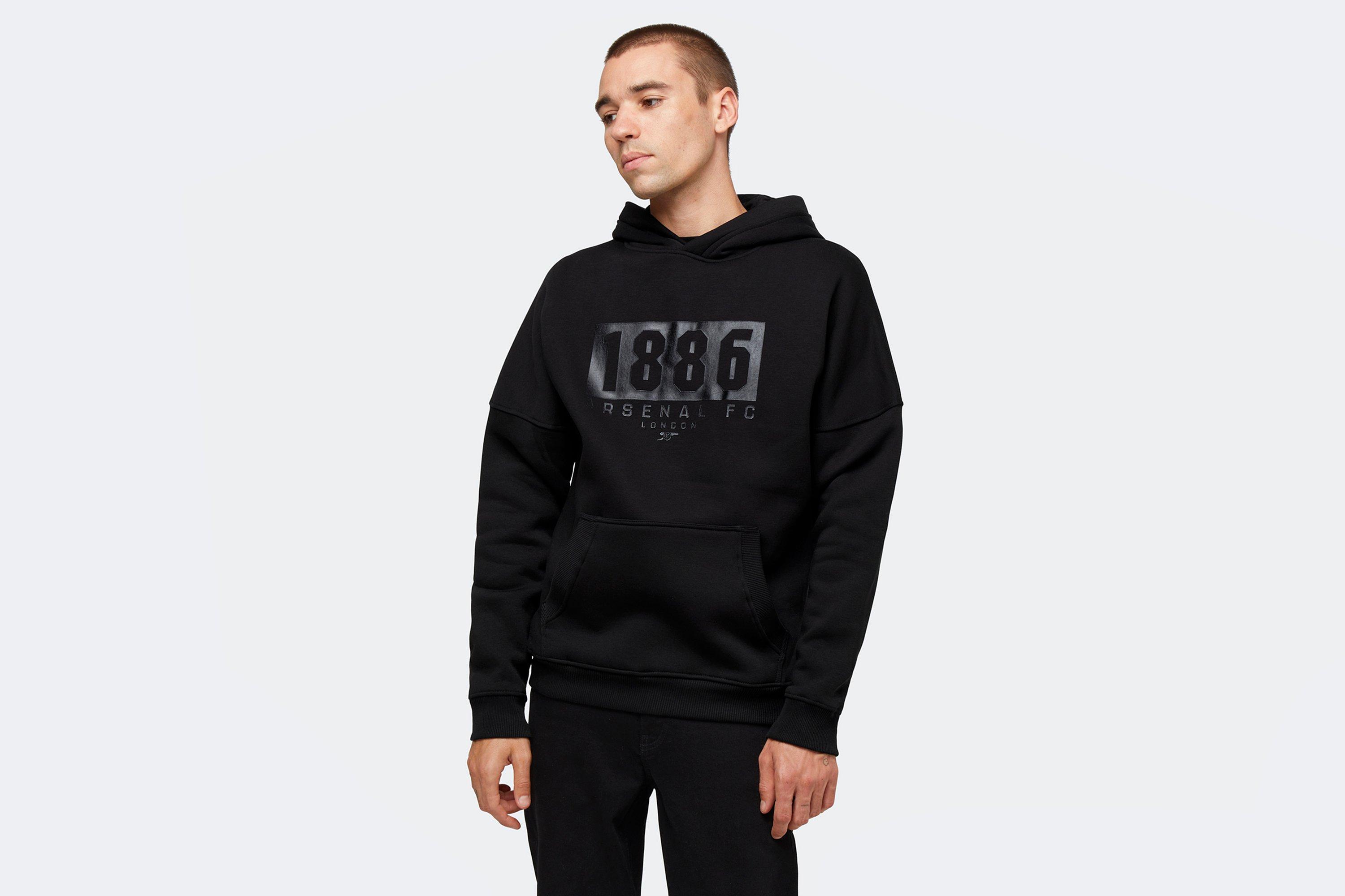 Black on sale arsenal hoodie