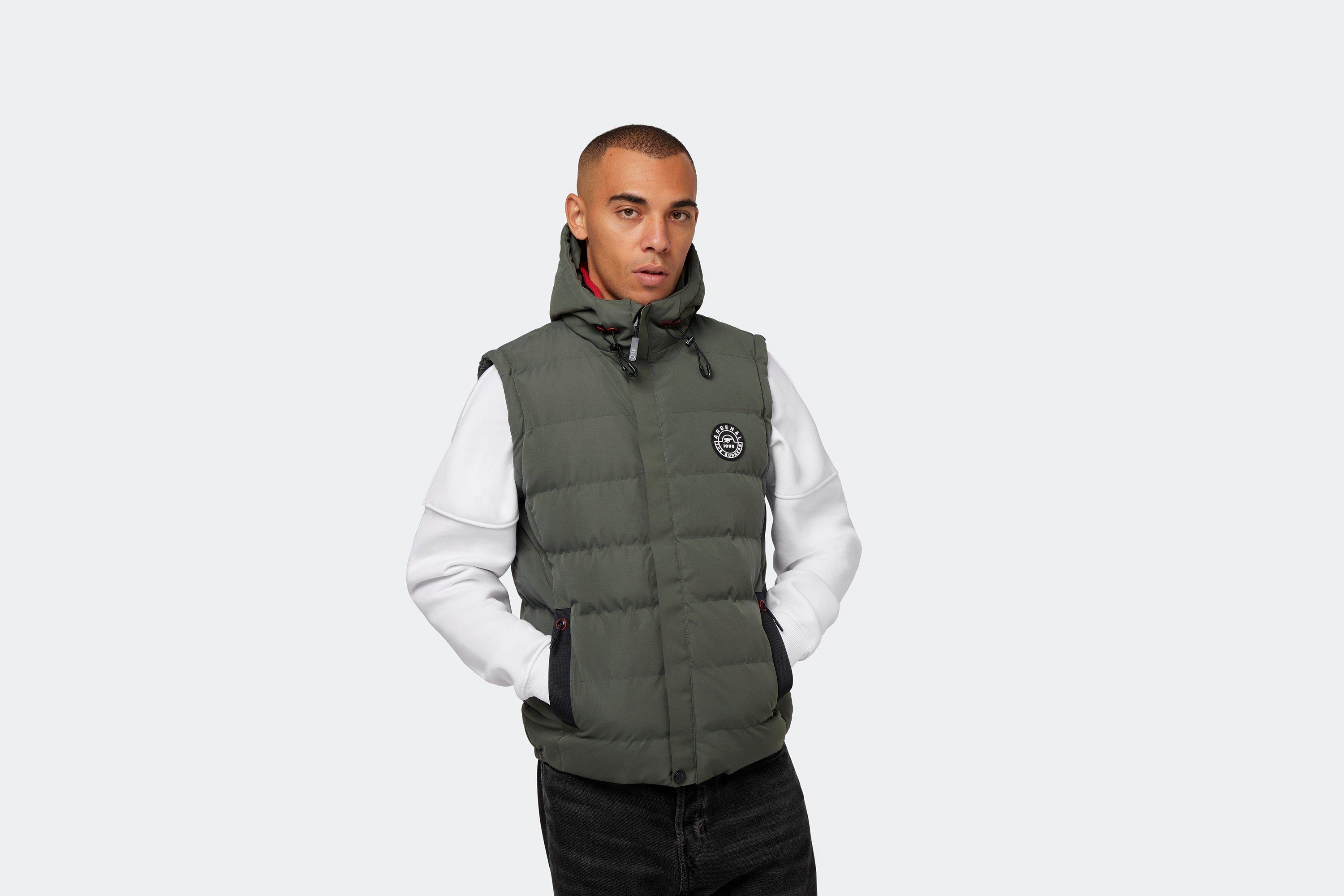 Arsenal 1886 Khaki Gunners Padded Gilet