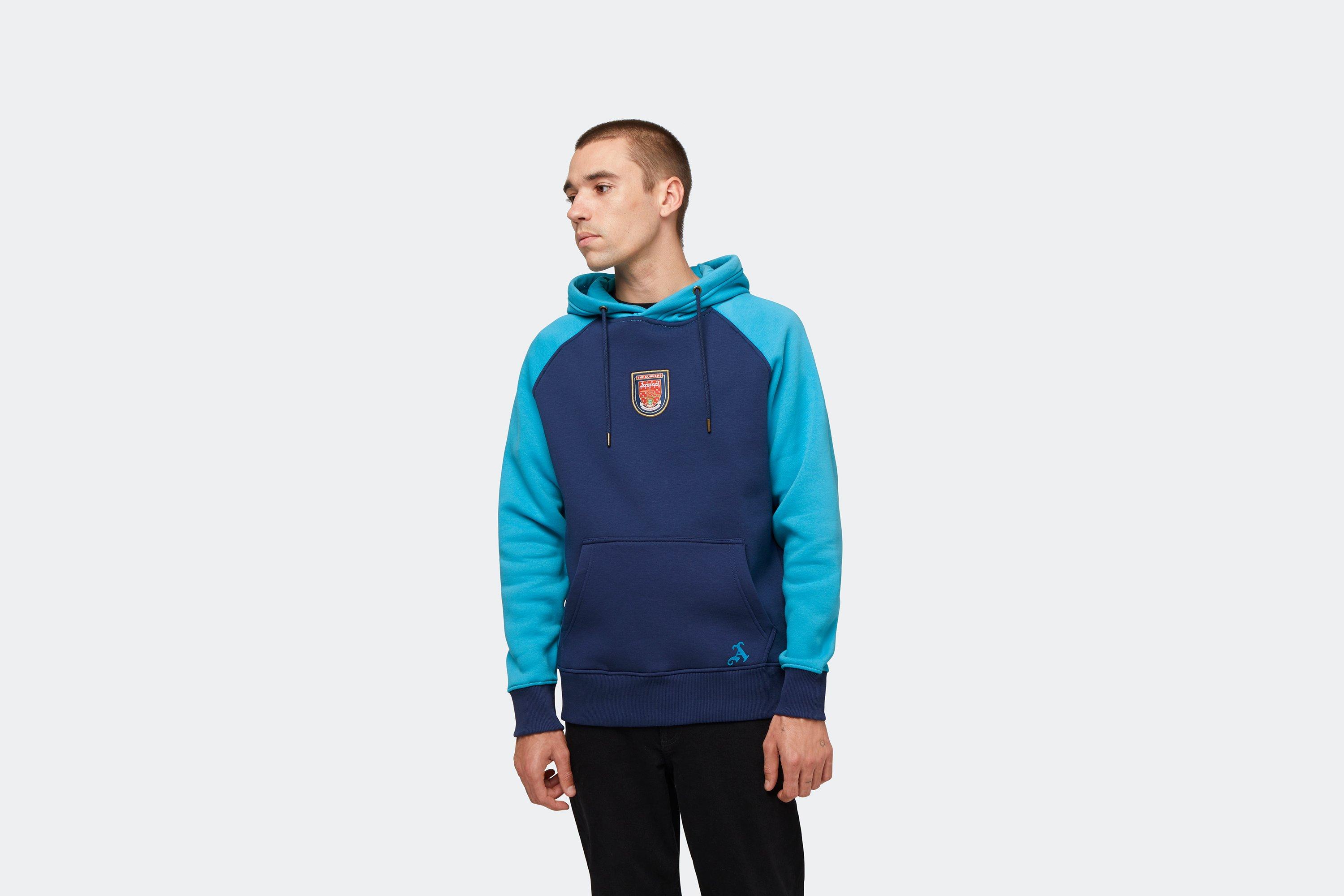 Arsenal Retro Raglan Sleeve Hoodie