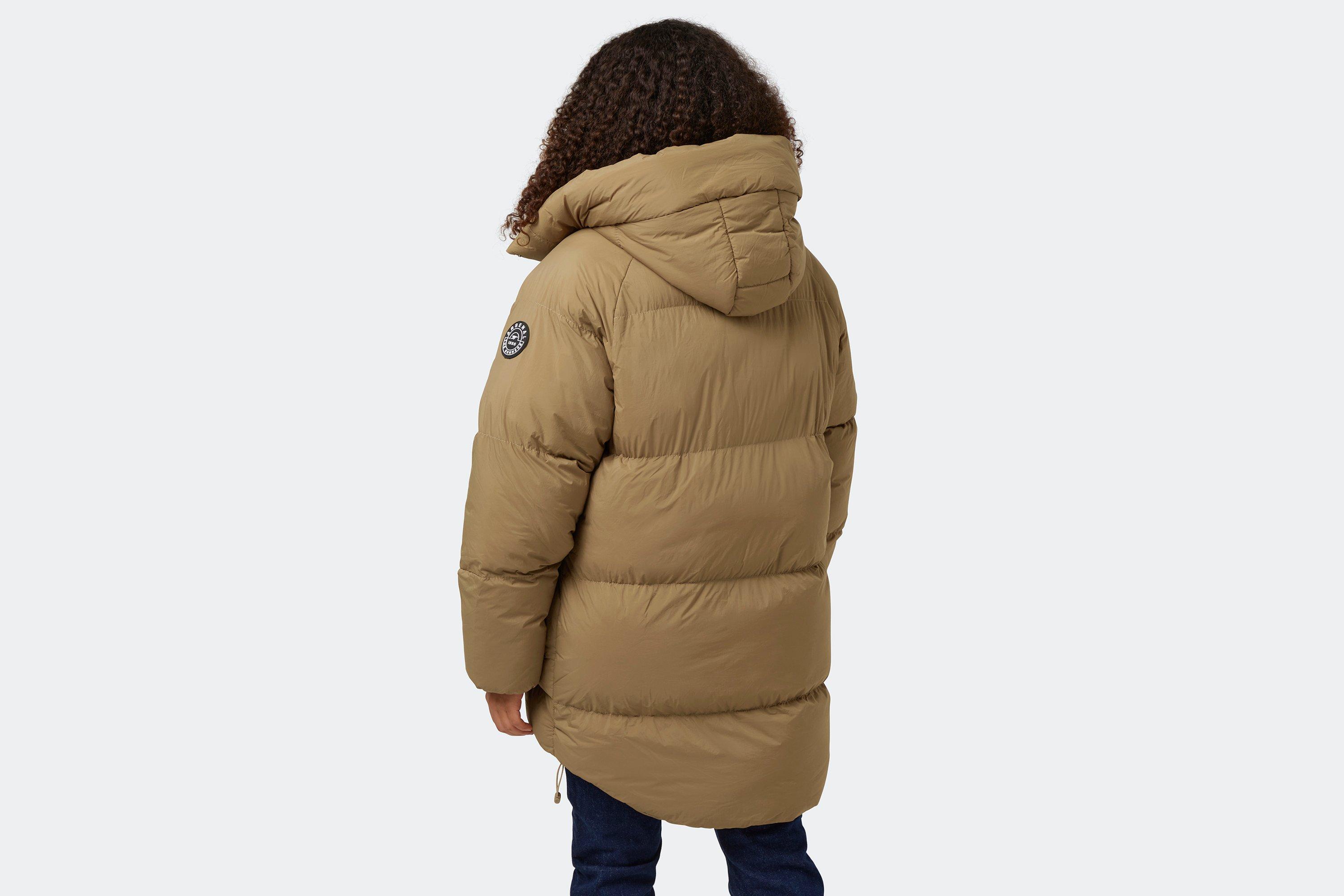 Ladies padded hooded on sale coat