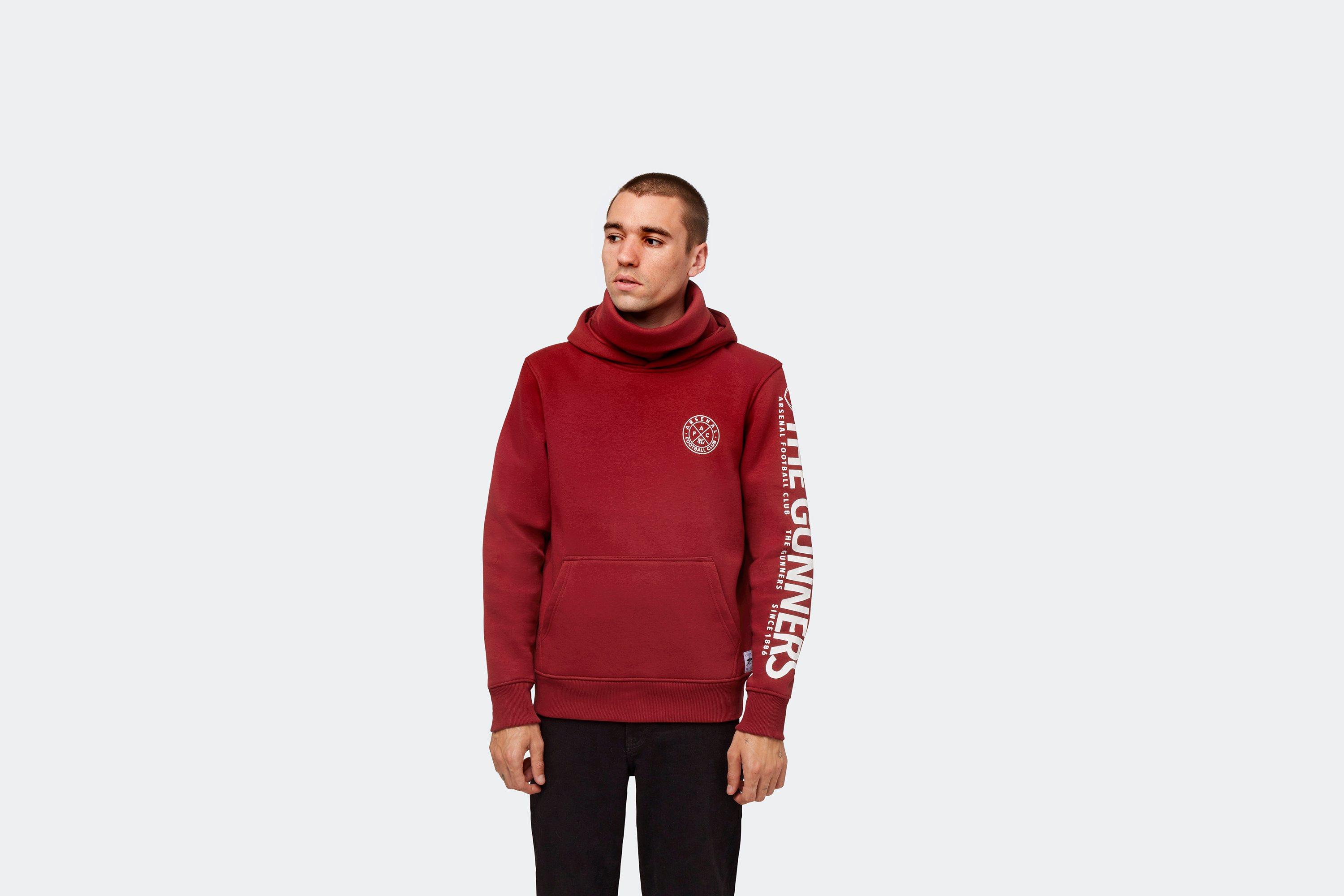 Arsenal Since 1886 Red Snood Hoodie