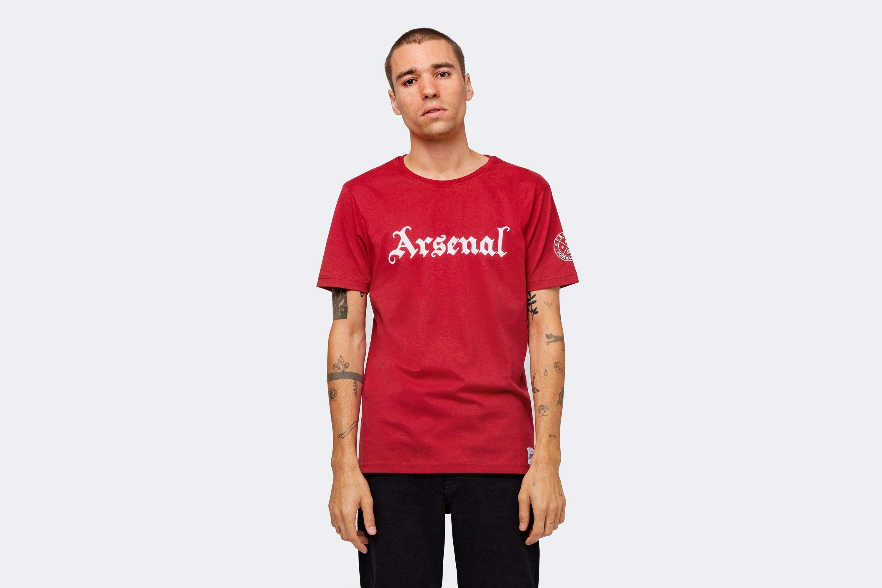 Arsenal 1886 Gothic Text Red T-Shirt