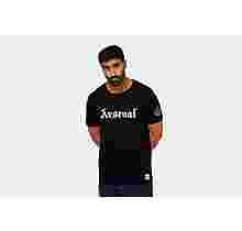 Arsenal 1886 Gothic Text Black T-Shirt