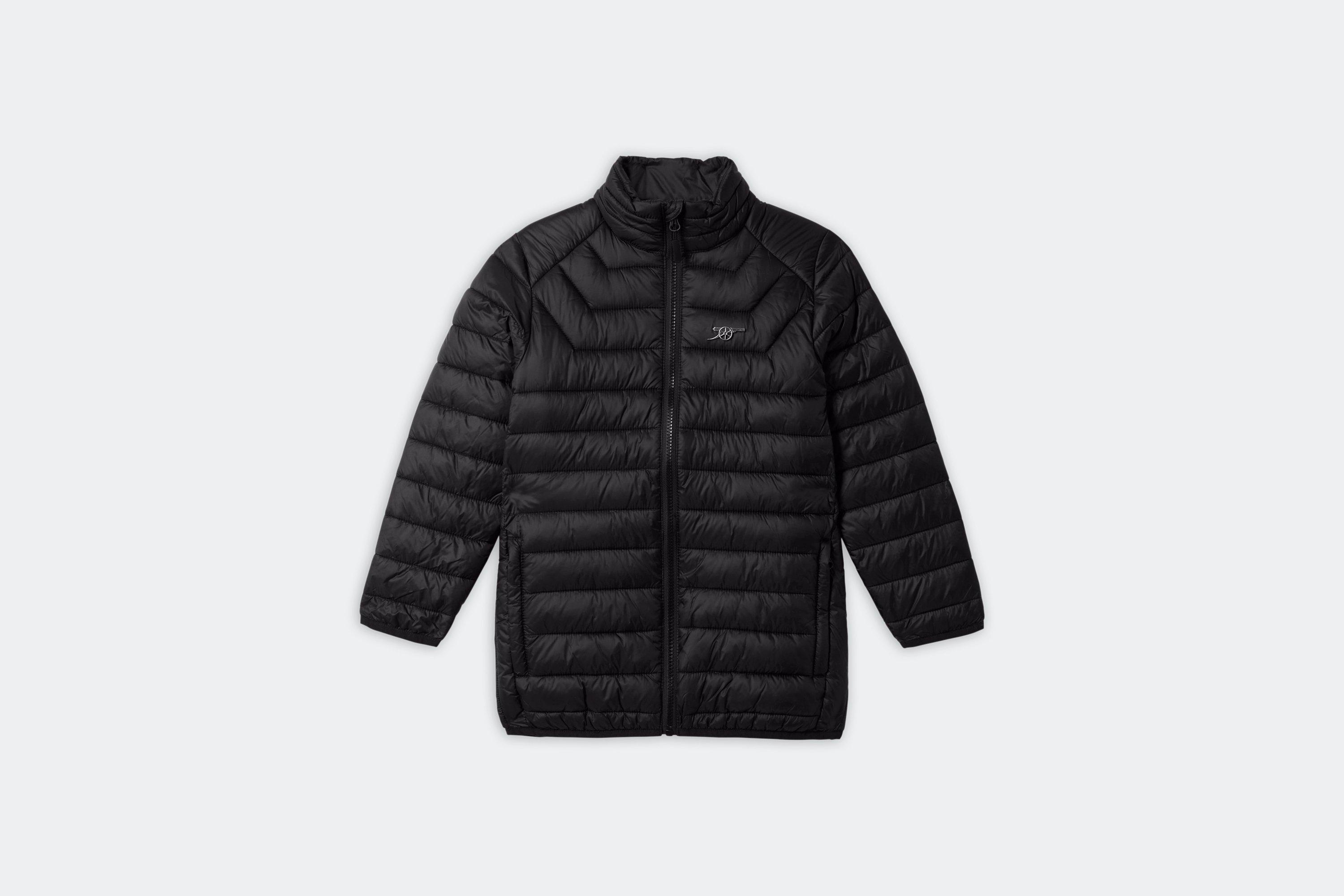 Kids black padded on sale jacket