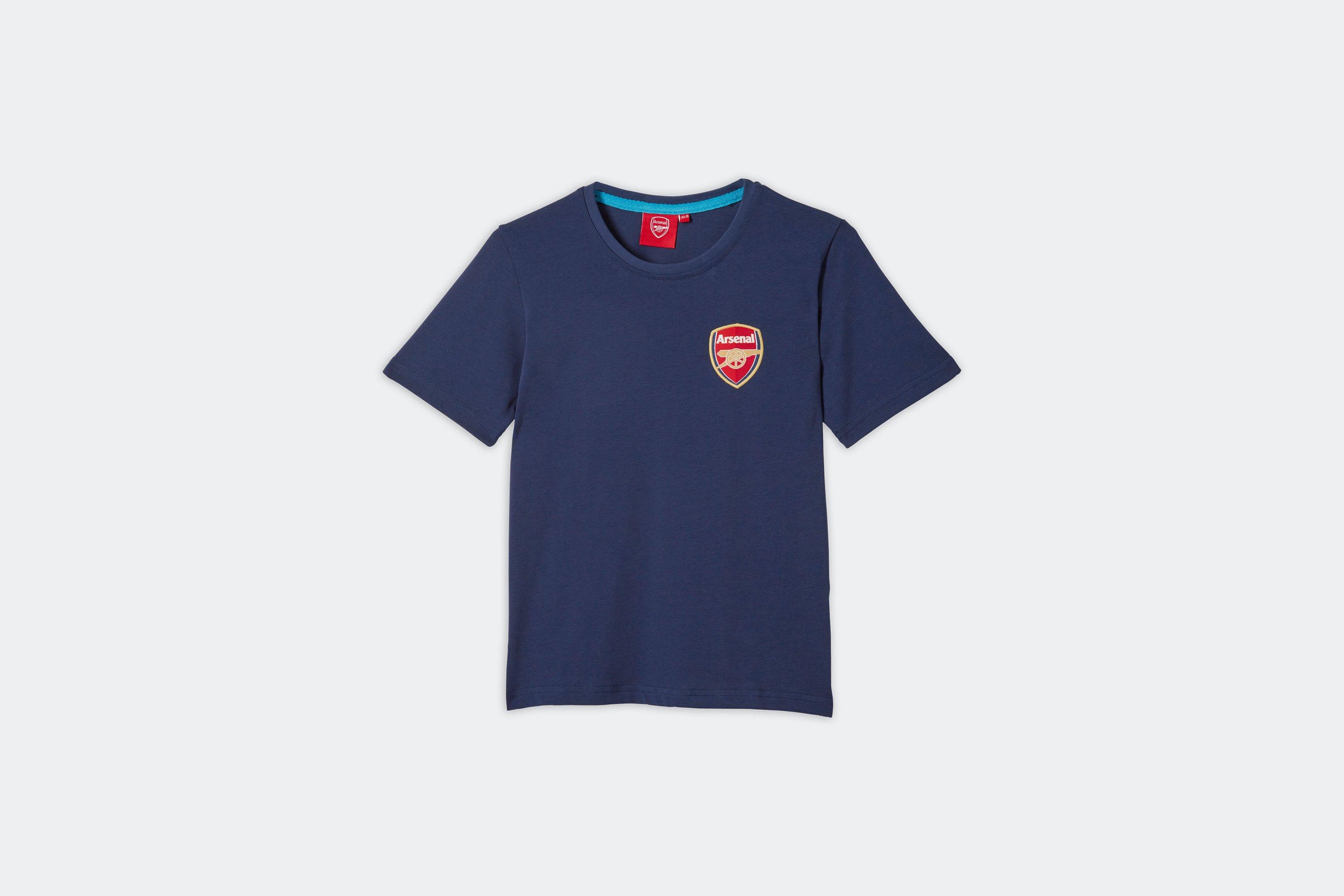 Arsenal Kids Crest Navy T-Shirt