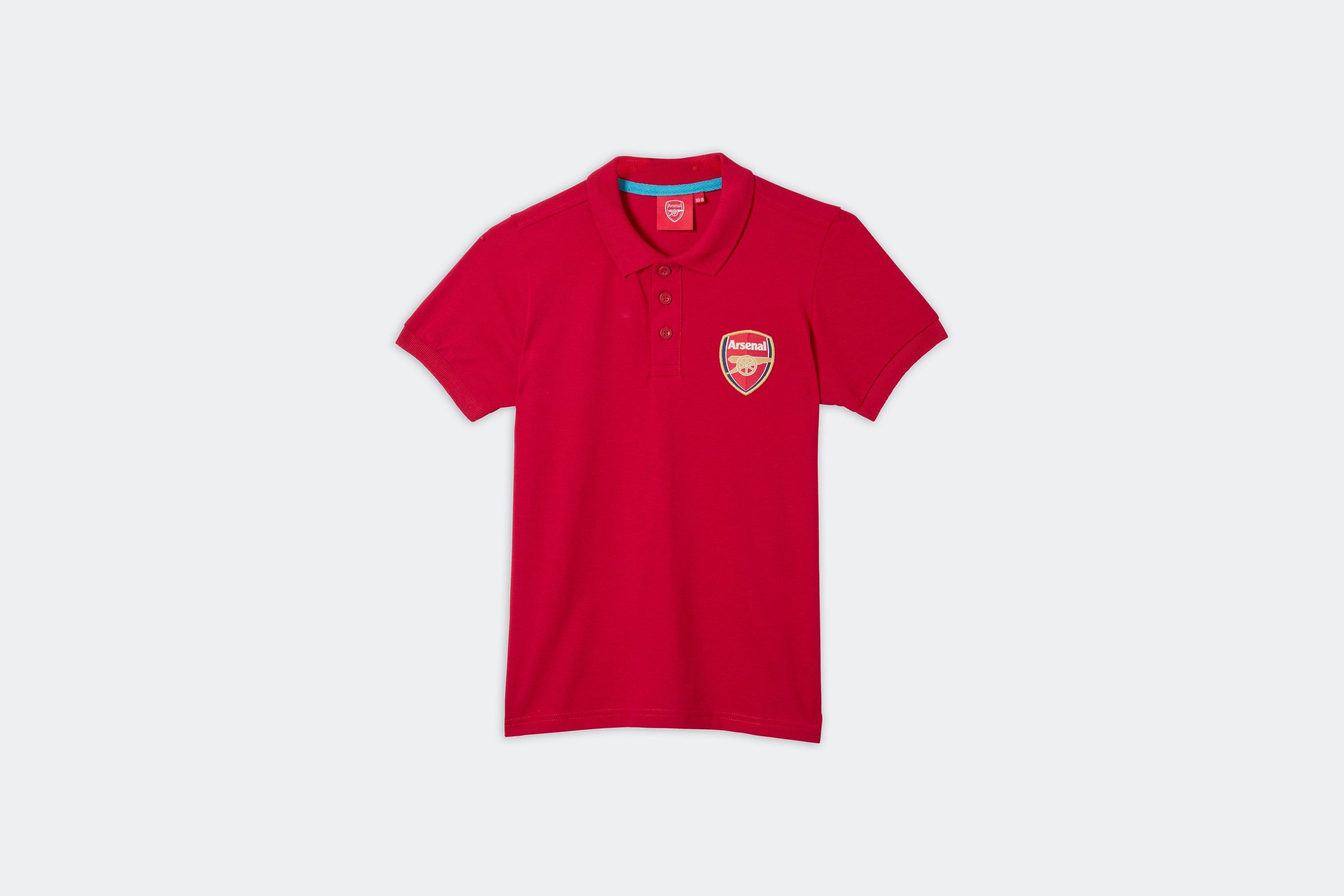 Arsenal Kids Red Polo Shirt, Multicolor