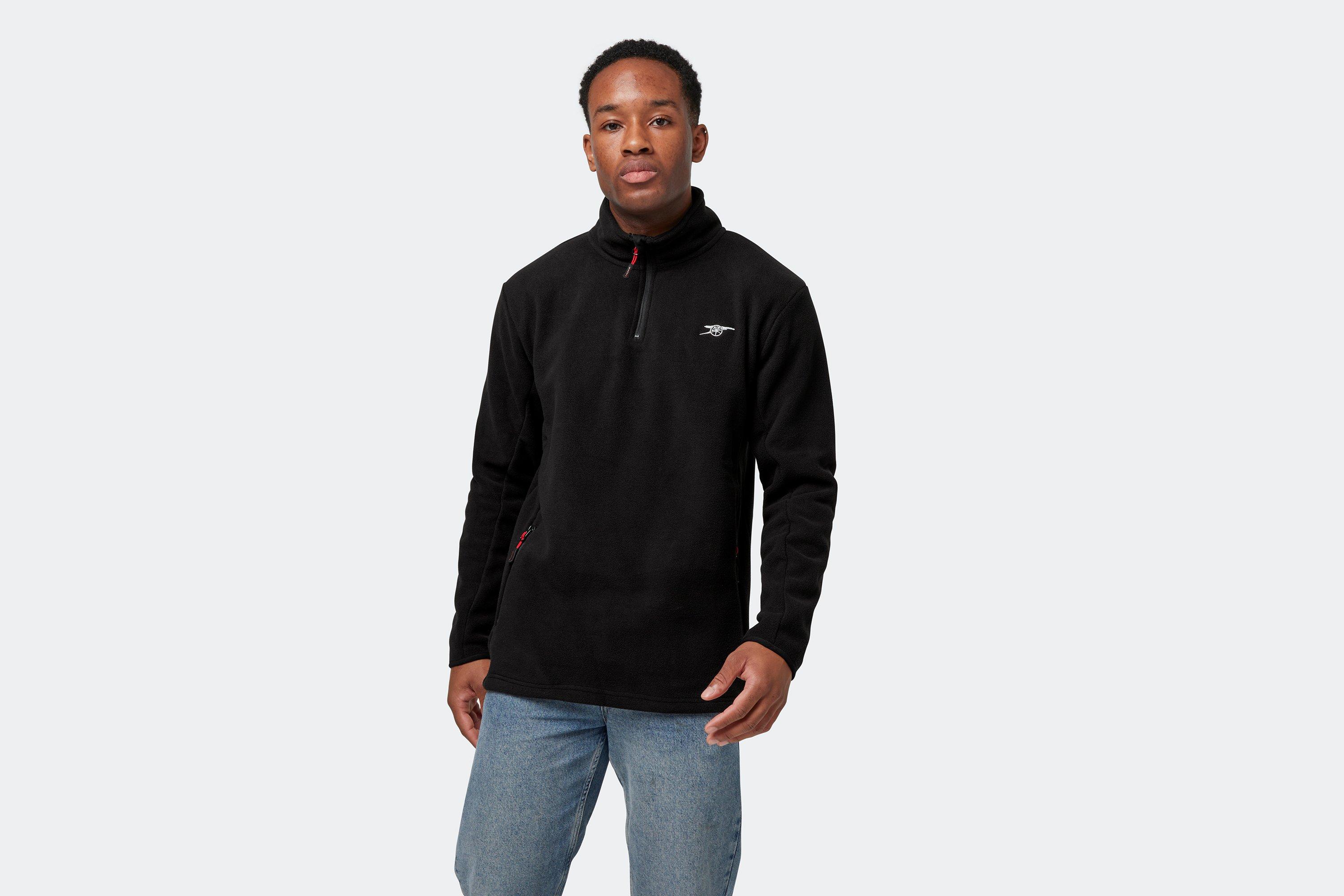 Arsenal Leisure Black Fleece Jacket, Multicolor