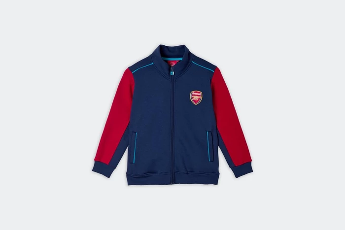 Arsenal Kids Navy Crest Zip Jacket