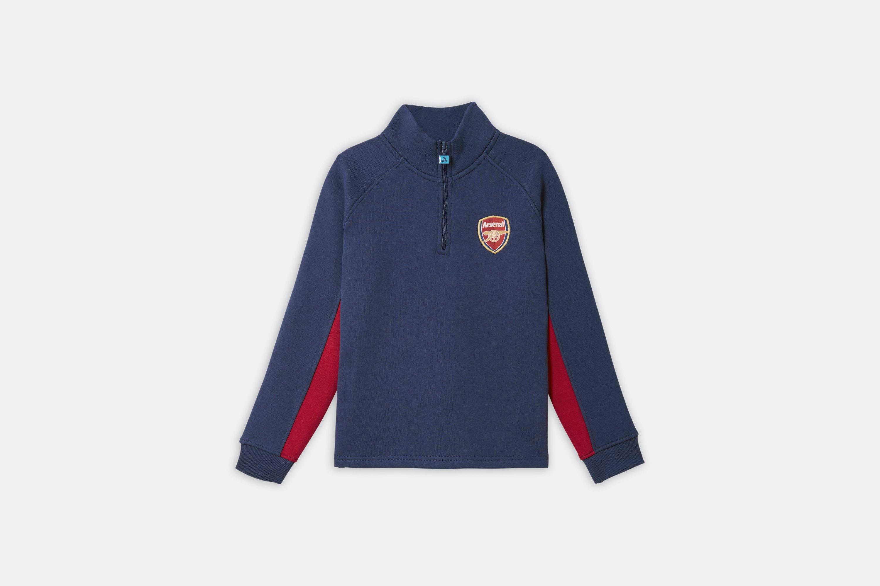 Arsenal Kids Retro 1/4 Zip Sweatshirt