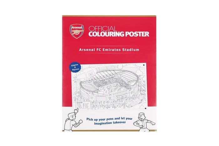 Arsenal Emirates Stadium Colouring Poster