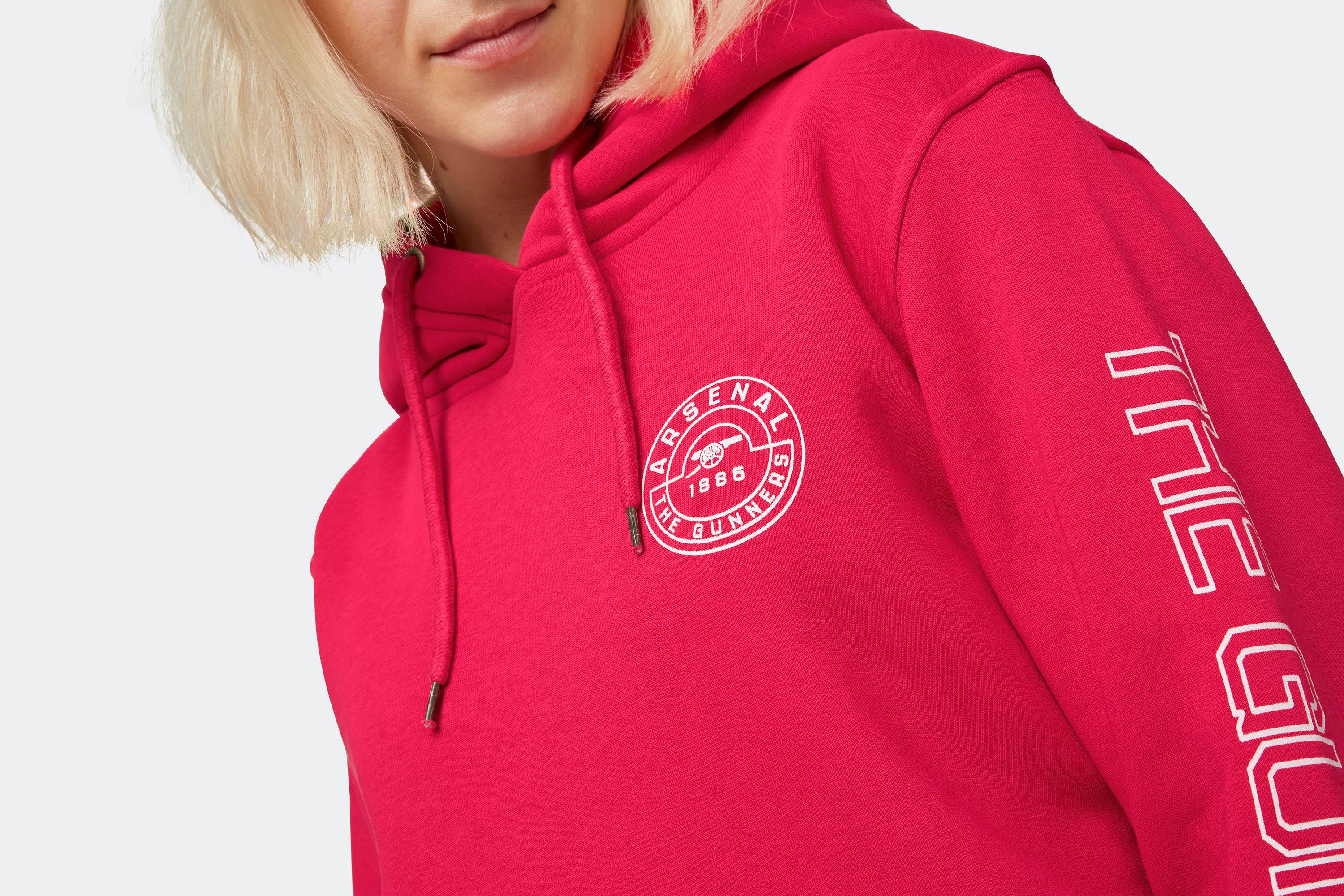 Arsenal Womens Red The Gunners Hoodie Official Online Store