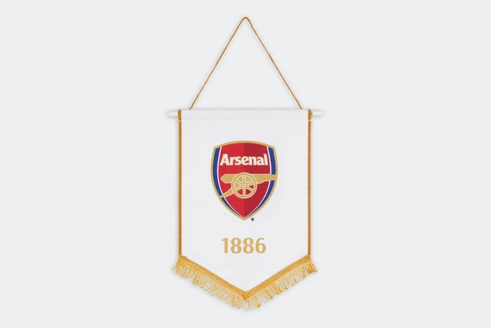 Arsenal White Crest Pennant