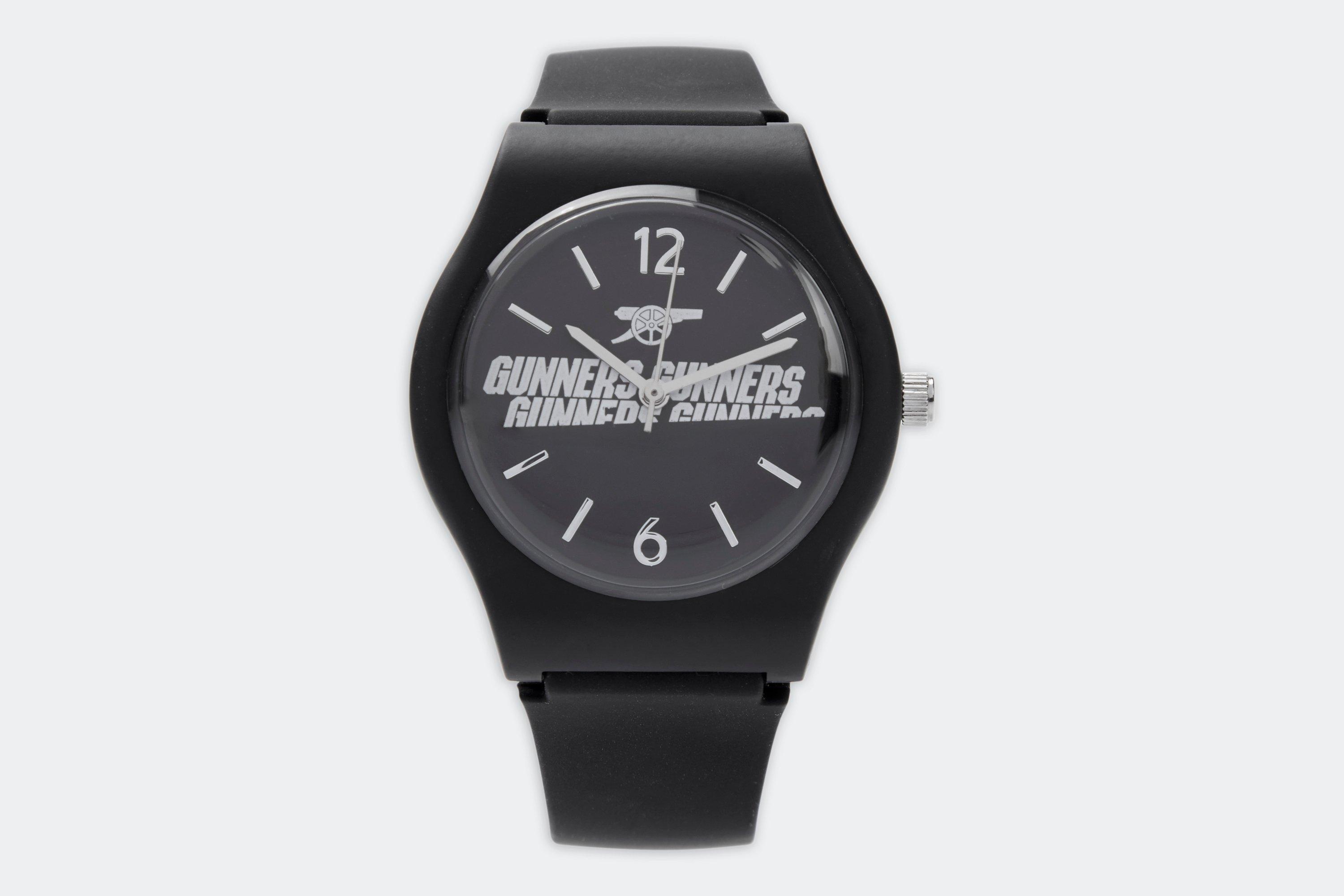 Arsenal Kids Black Silicon Watch