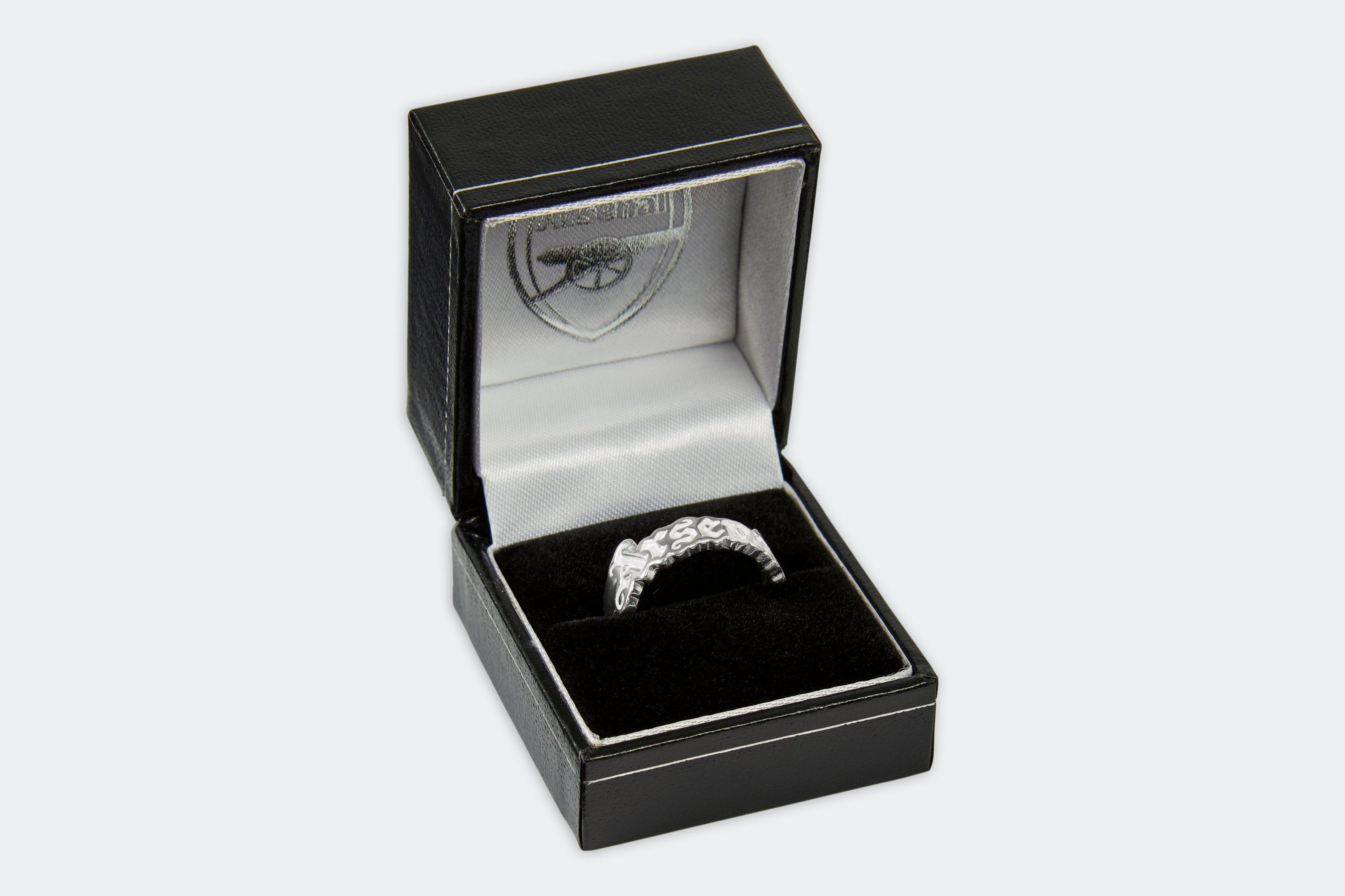 Arsenal Silver Gothic Ring