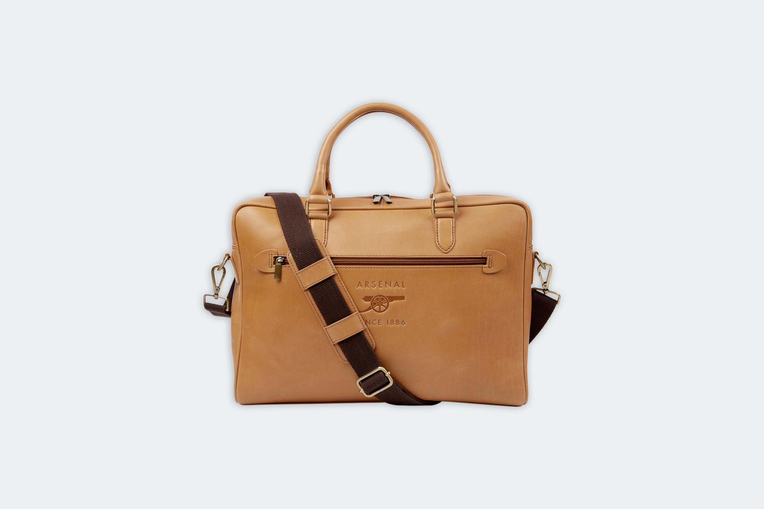 Arsenal Premium Leather Laptop Bag