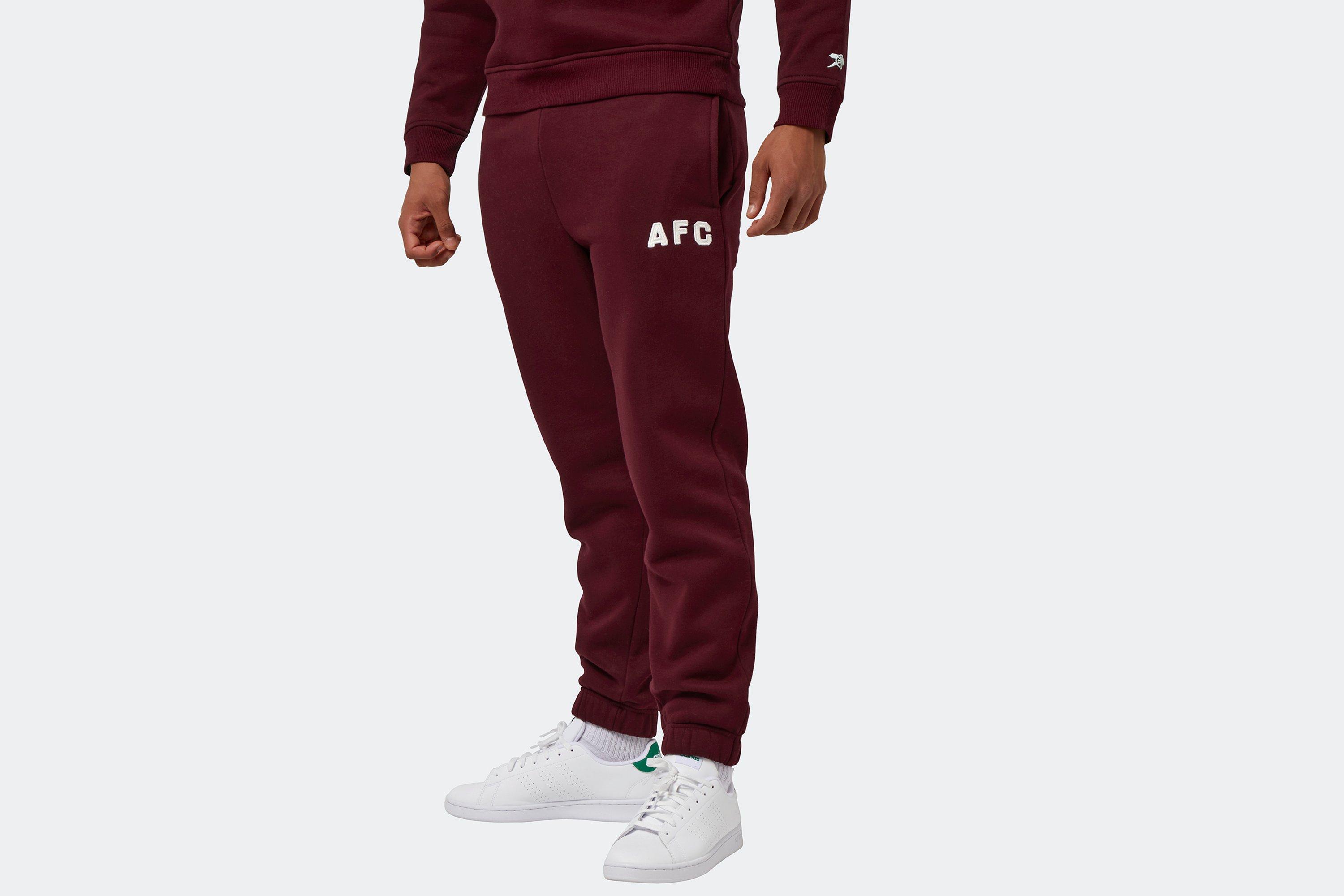 Arsenal Mono Logo Jog Pants - Charcoal Marl - Mens