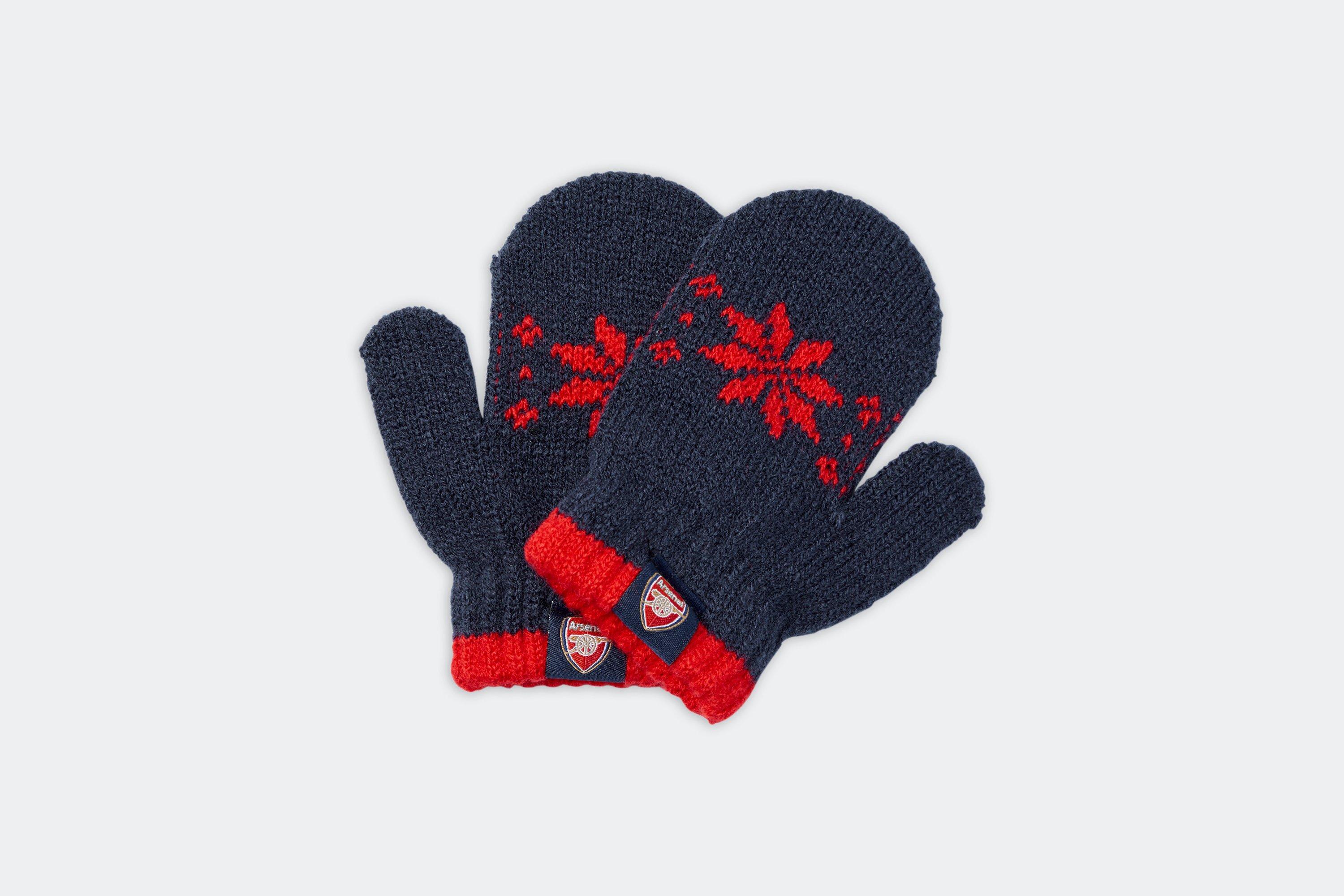 Arsenal Baby Fairisle Mittens