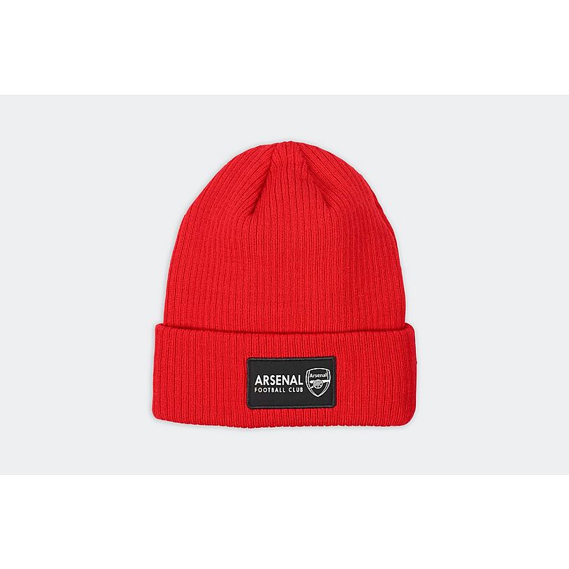 Arsenal Red Ribbed Cuff Beanie