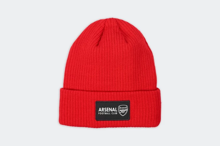 Arsenal Red Ribbed Cuff Beanie