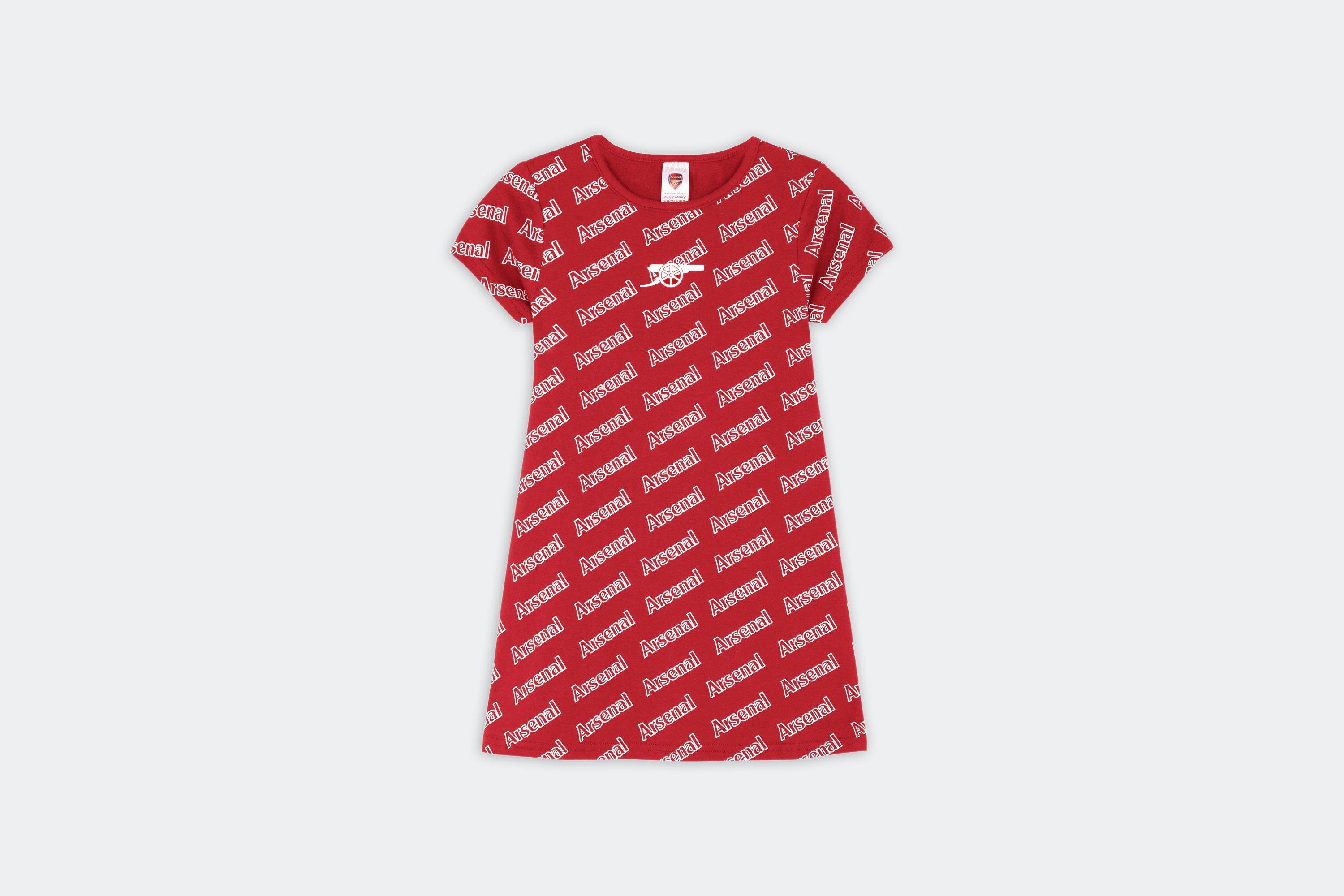 Arsenal Kids Printed Sports Dress