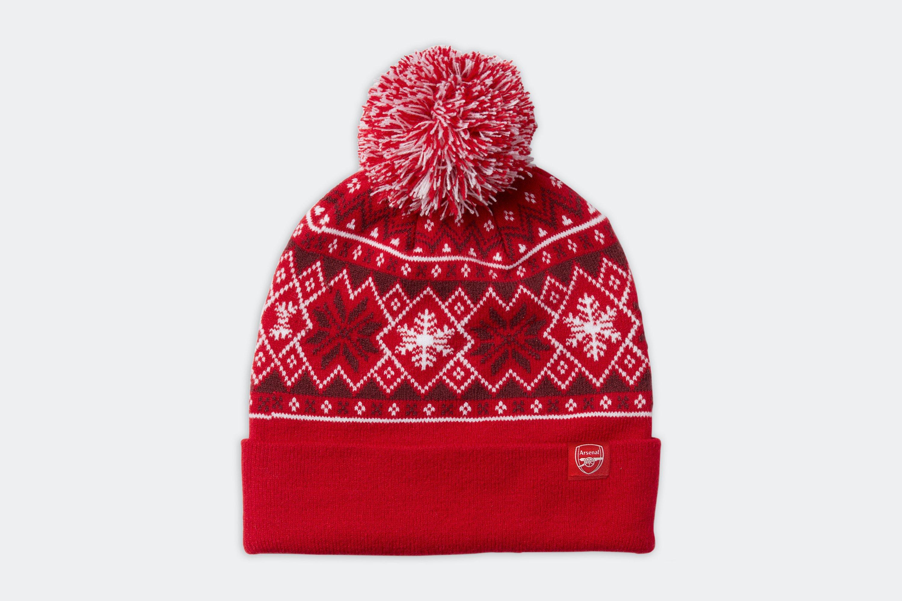 Arsenal Fairisle Bobble Hat