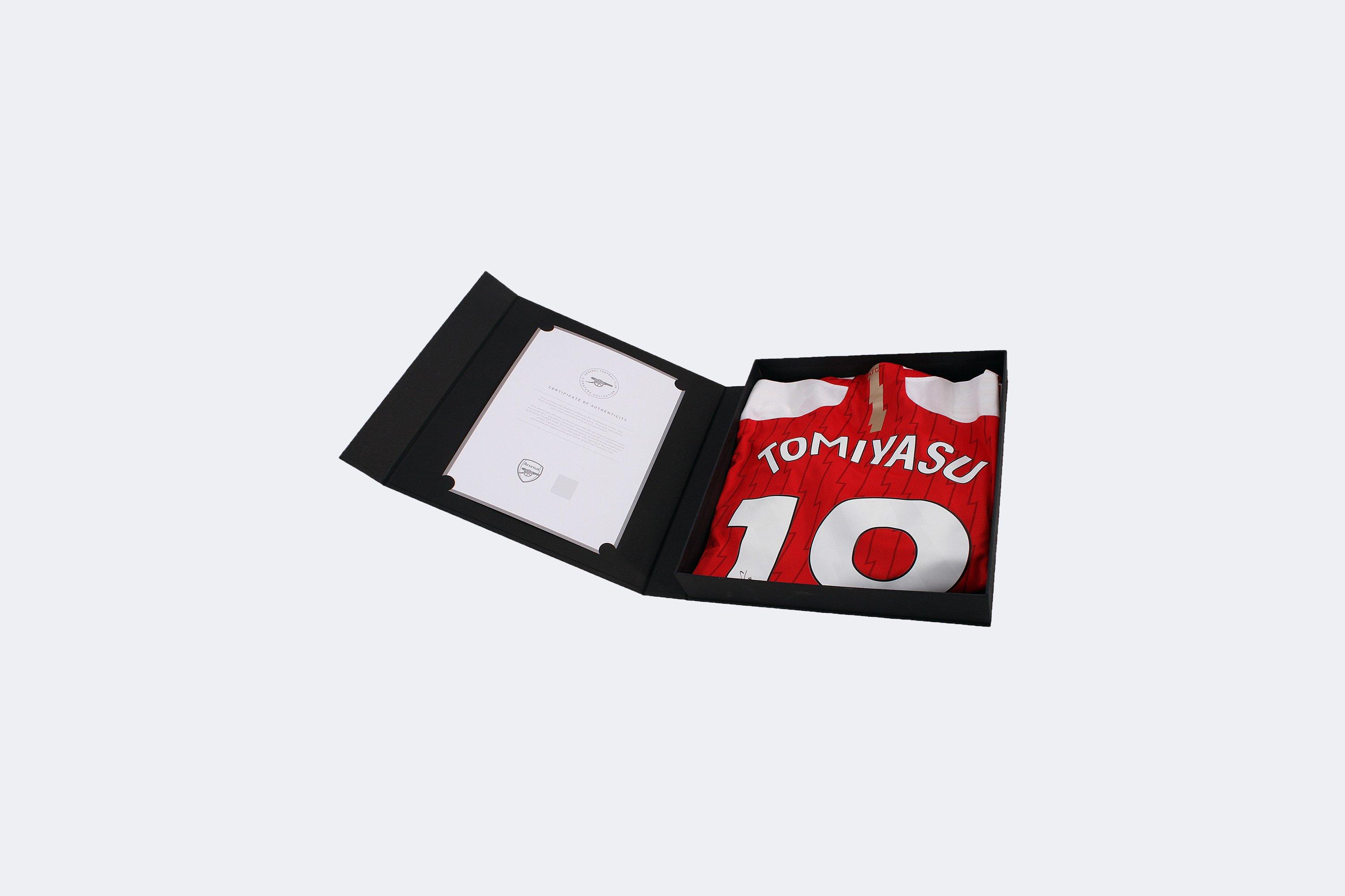 Arsenal Boxed 23/24 Signed Home Shirt TOMIYASU