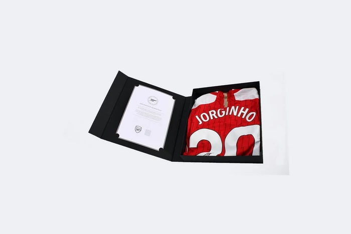 Arsenal Boxed 23/24 Signed Home Shirt JORGINHO