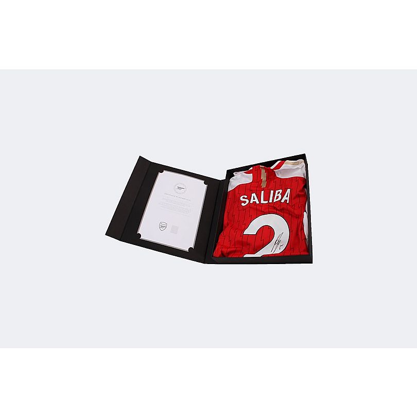 Arsenal Boxed 23/24 Signed Home Shirt SALIBA