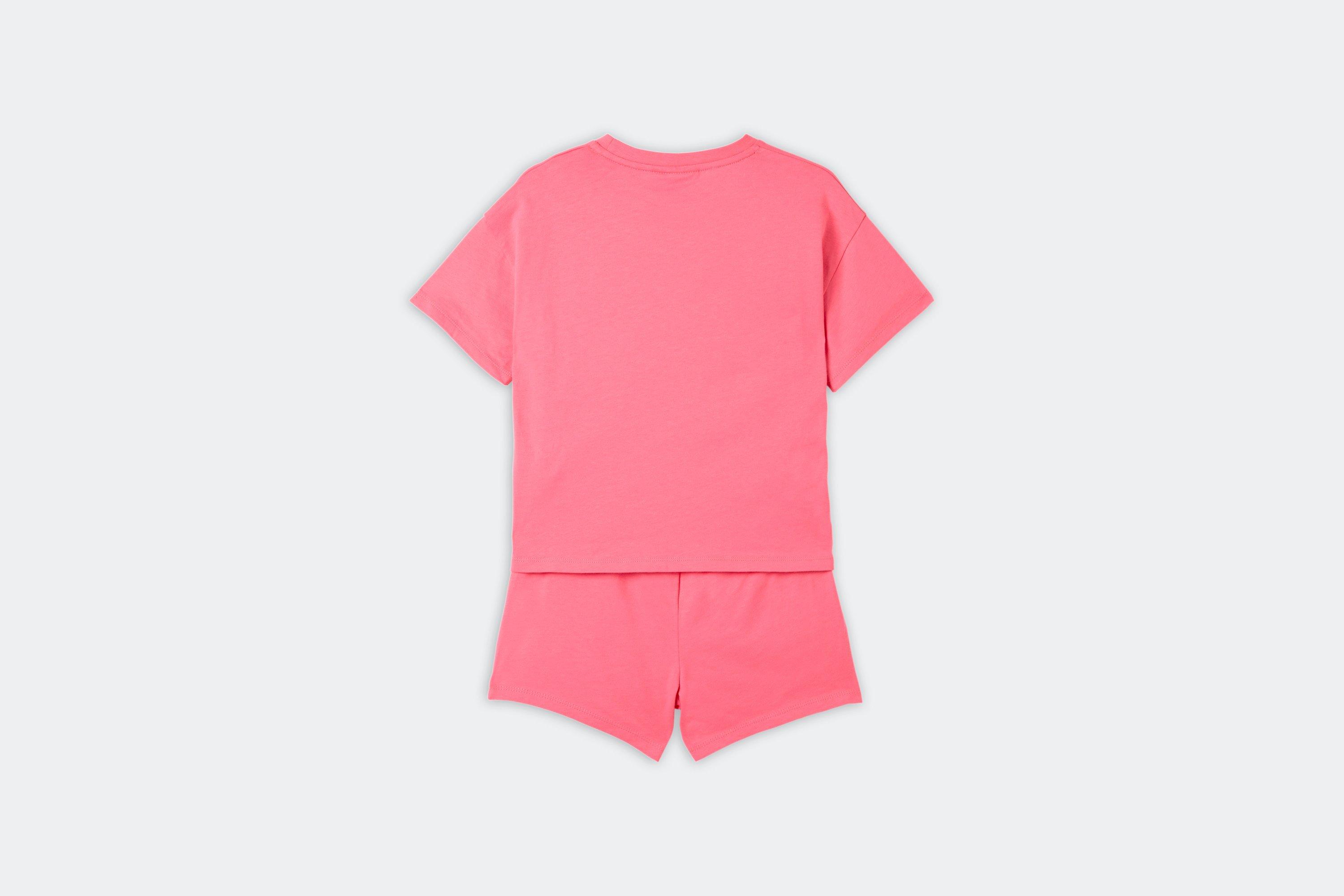 Girls Pink Shirt Pyjamas Set (3yrs-11yrs)