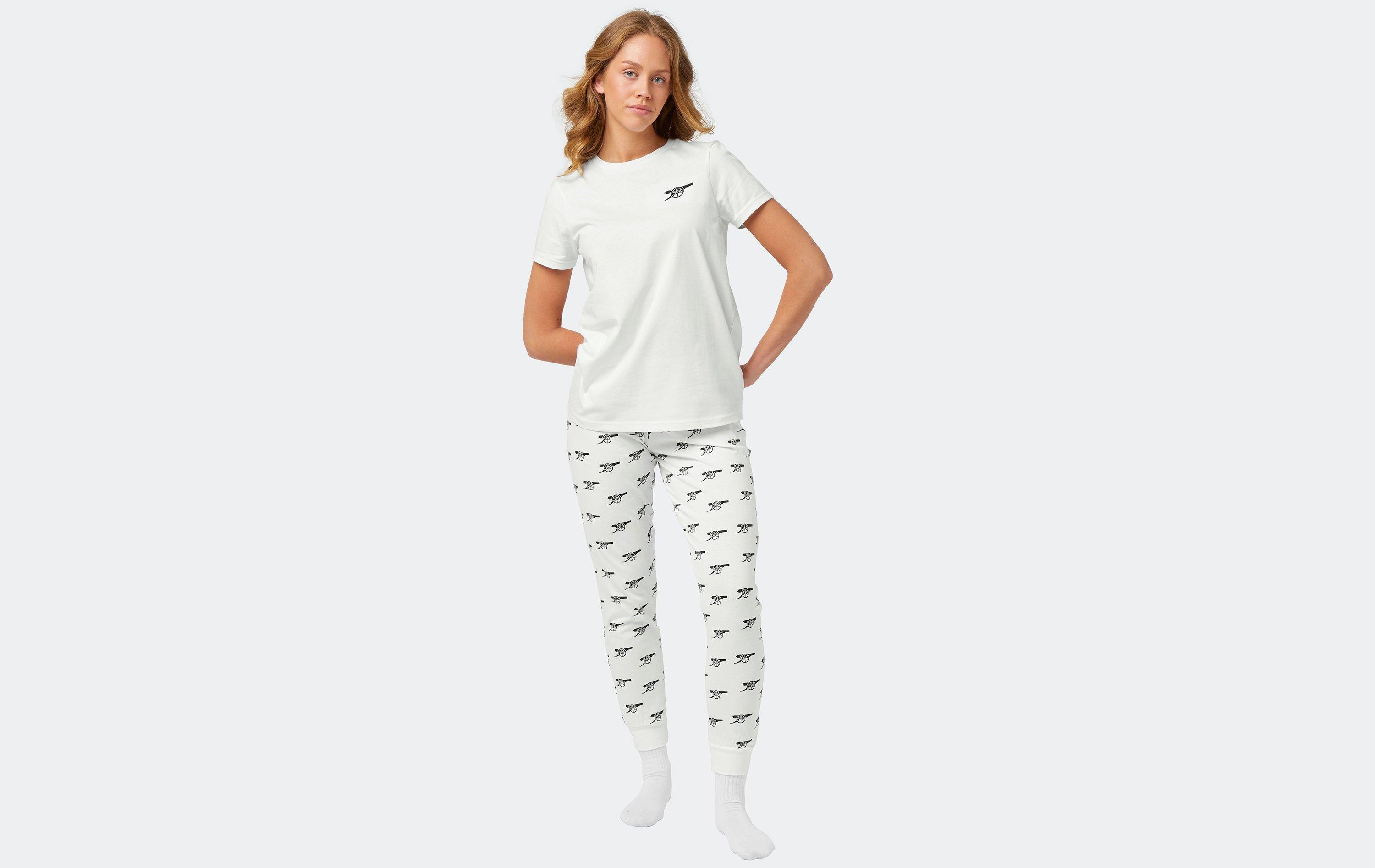 Arsenal Womens White Gunners Pyjamas