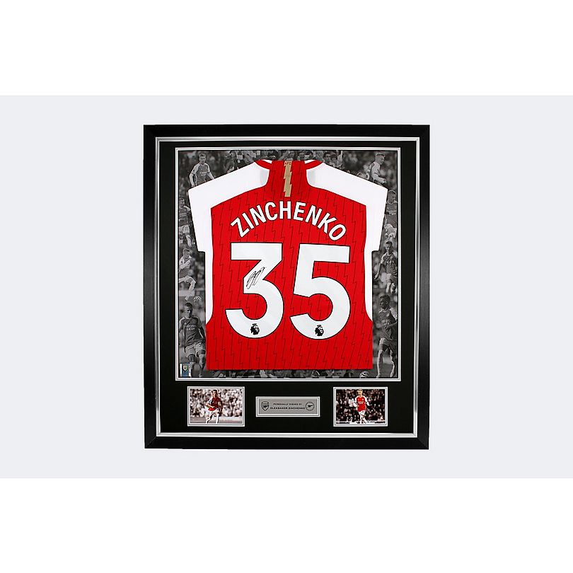 Arsenal 23/24 Framed Signed ZINCHENKO Shirt