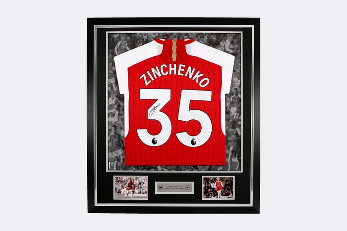 Arsenal 23/24 Framed Signed ZINCHENKO Shirt