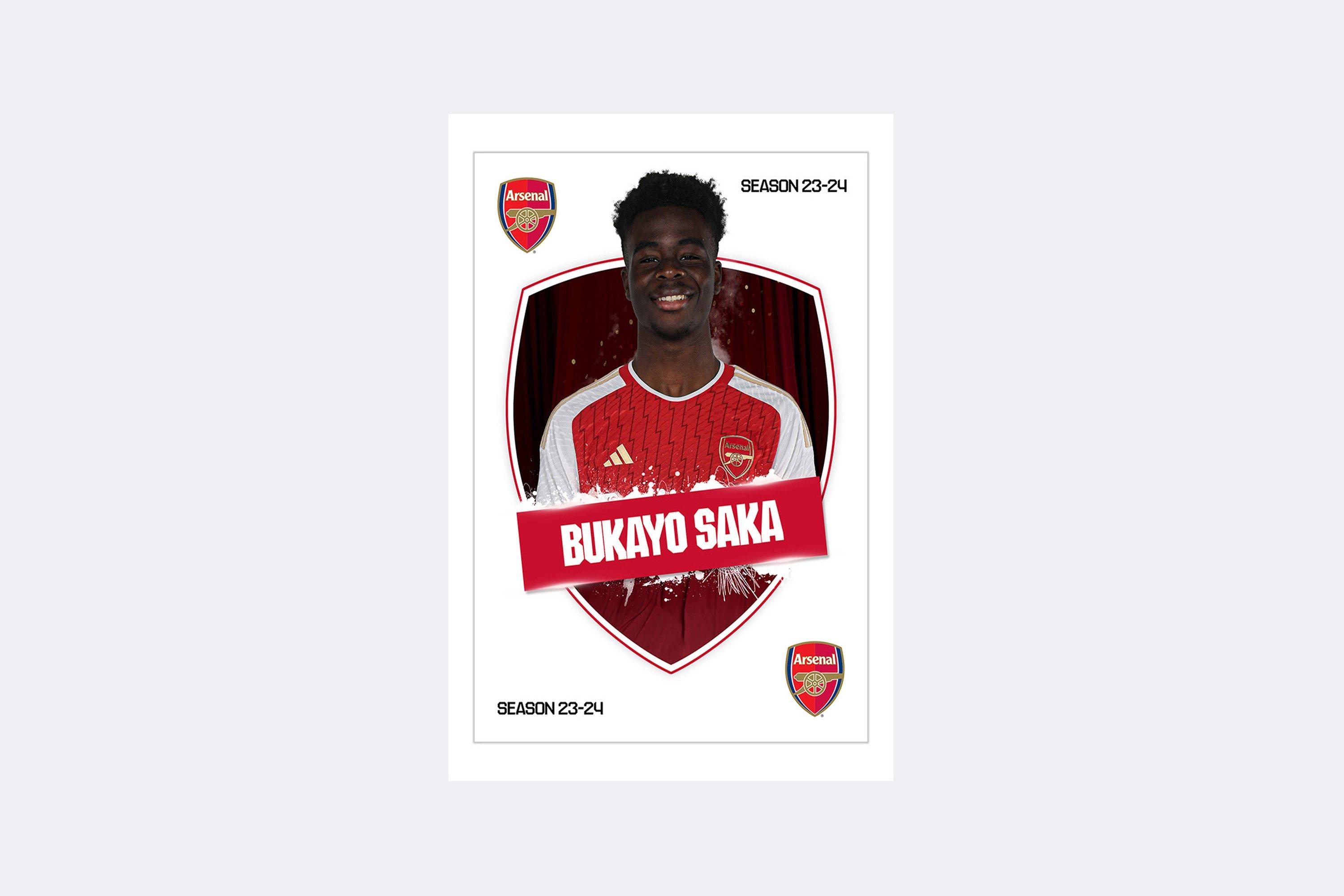 Arsenal 23/24 Saka Headshot
