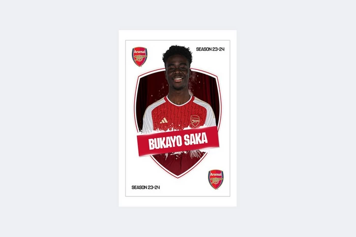 Arsenal 23/24 Saka Headshot