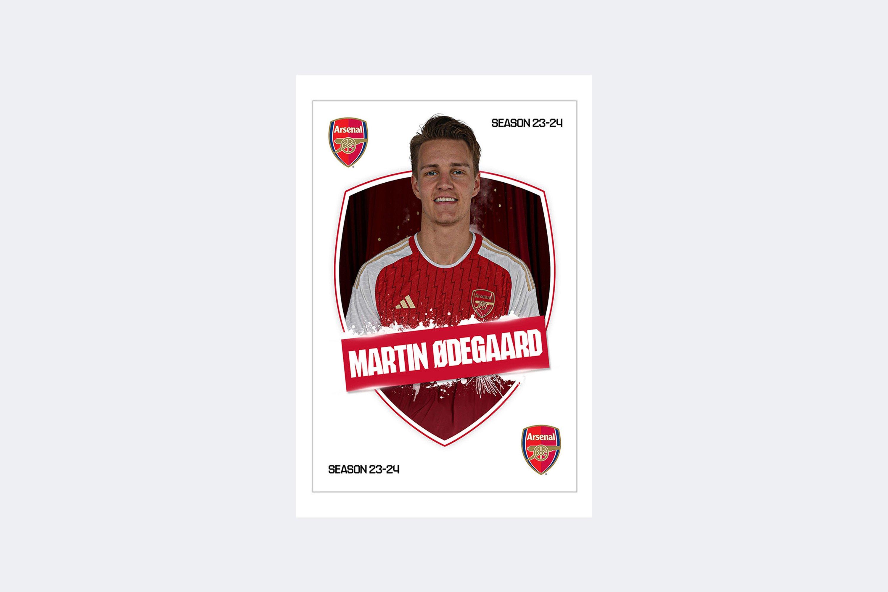 Arsenal 23/24 Odegaard Headshot