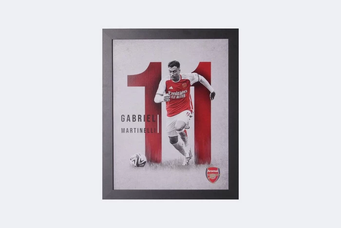 Arsenal 23/24 Framed MARTINELLI Profile Print